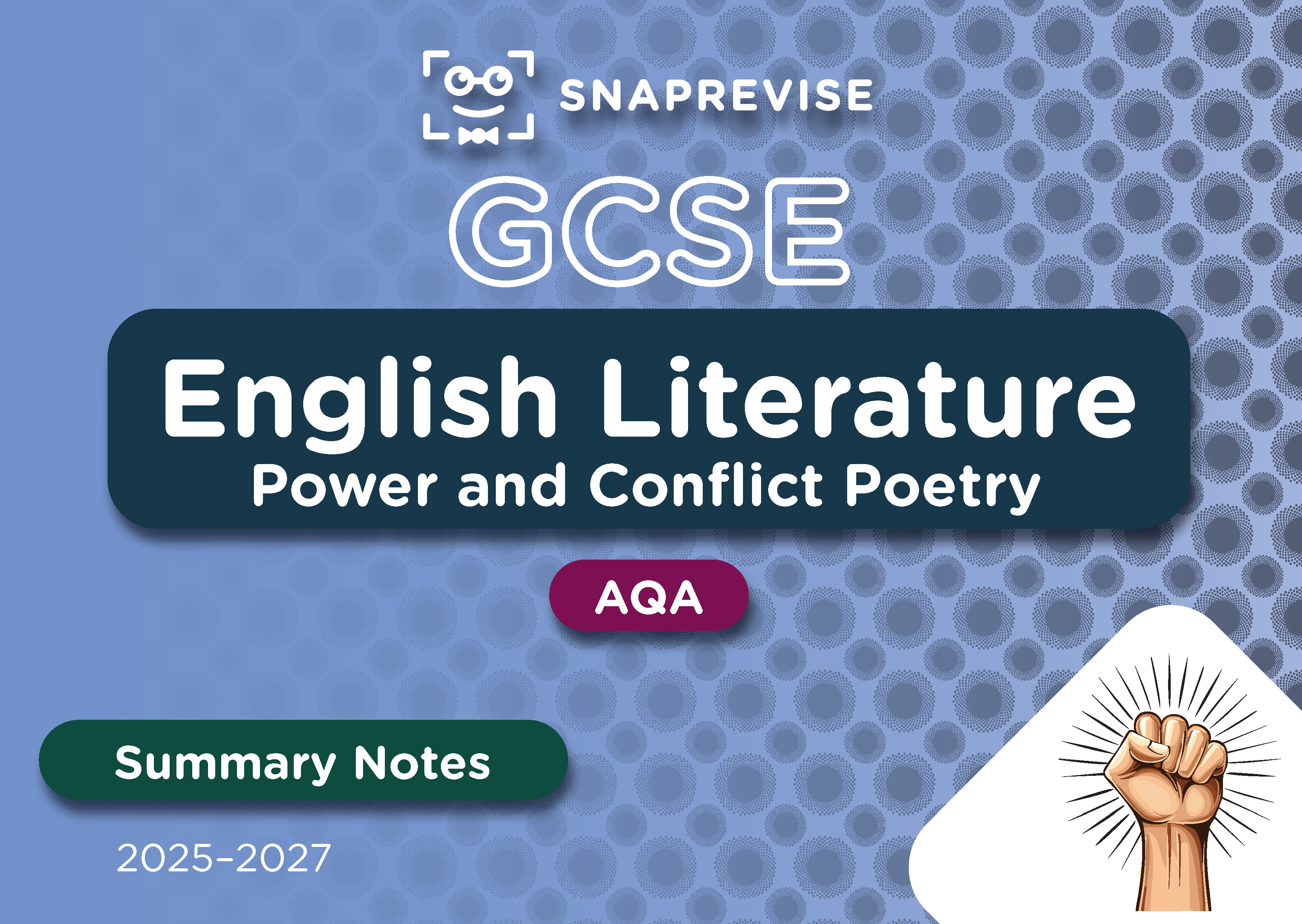 Power and Conflict Poetry Summary Notes eBook