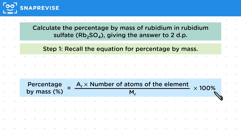 Percentage by Mass Calculations