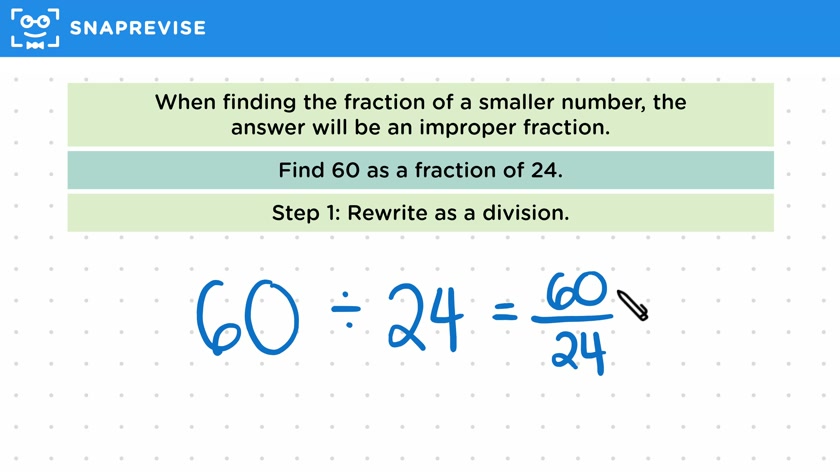 Comparing Two Values as a Fraction
