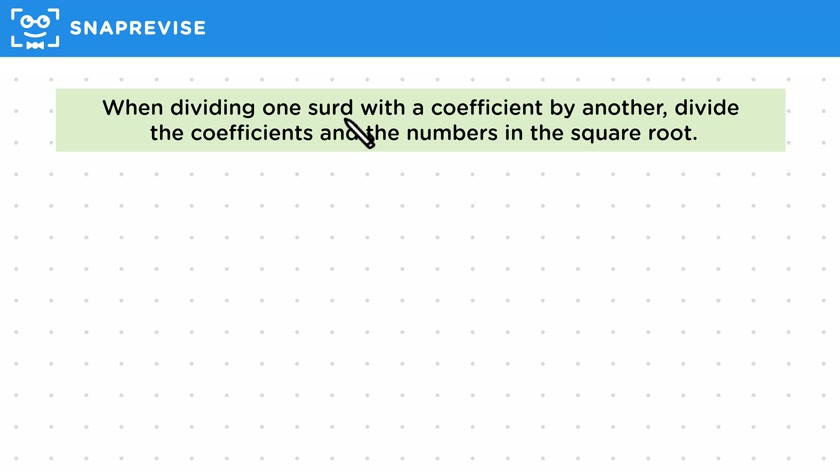Dividing Surds
