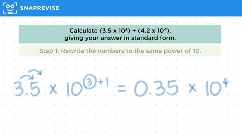 Standard Form Addition & Subtraction