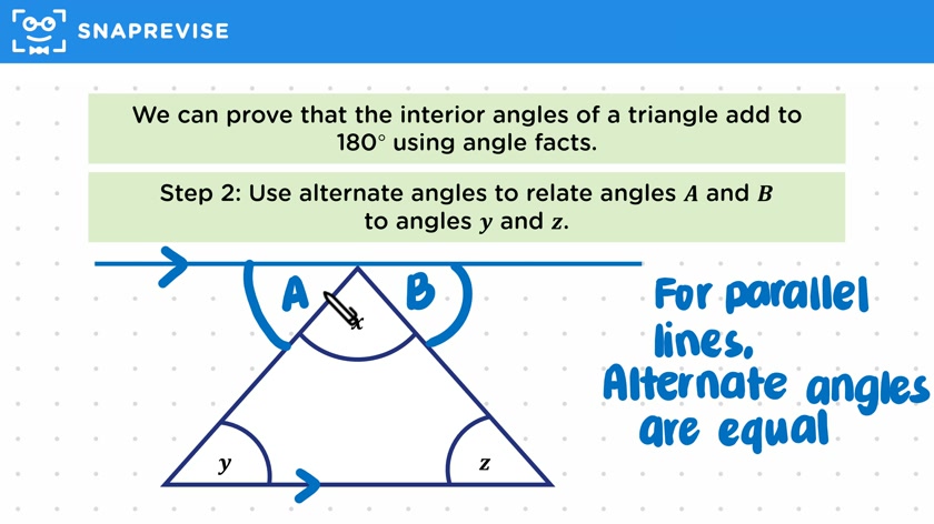 Interior Angles in a Triangle