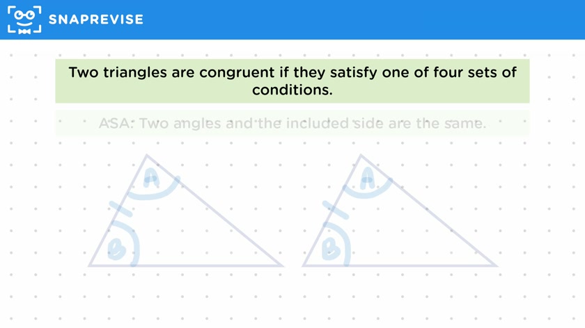 Congruence in Triangles