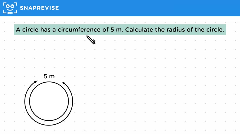 Circumference from Radius