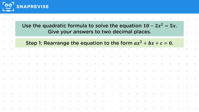 The Quadratic Formula