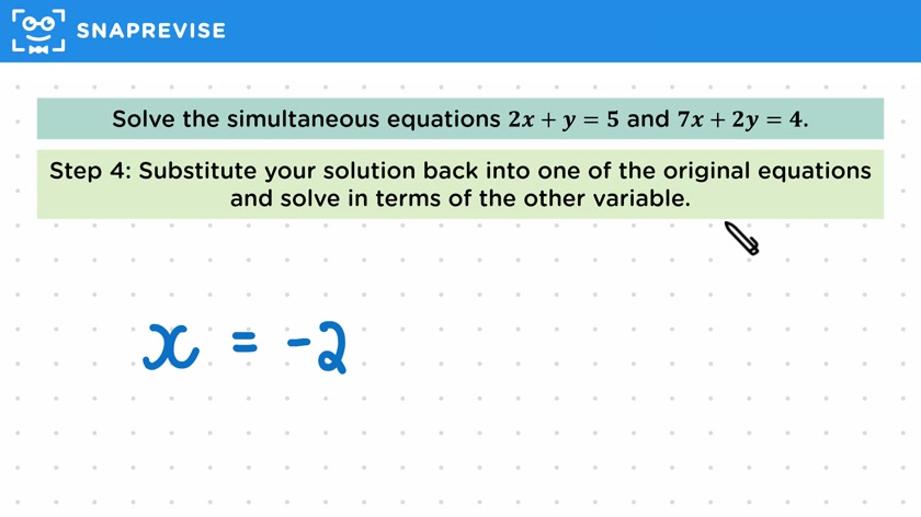 Solving by Elimination