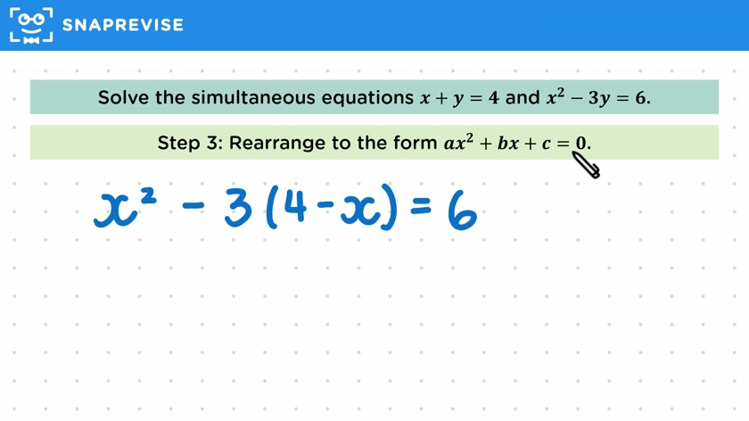 Solving Quadratic Simultaneous Equations