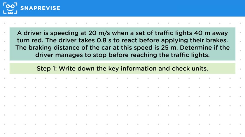Stopping Distance Calculations