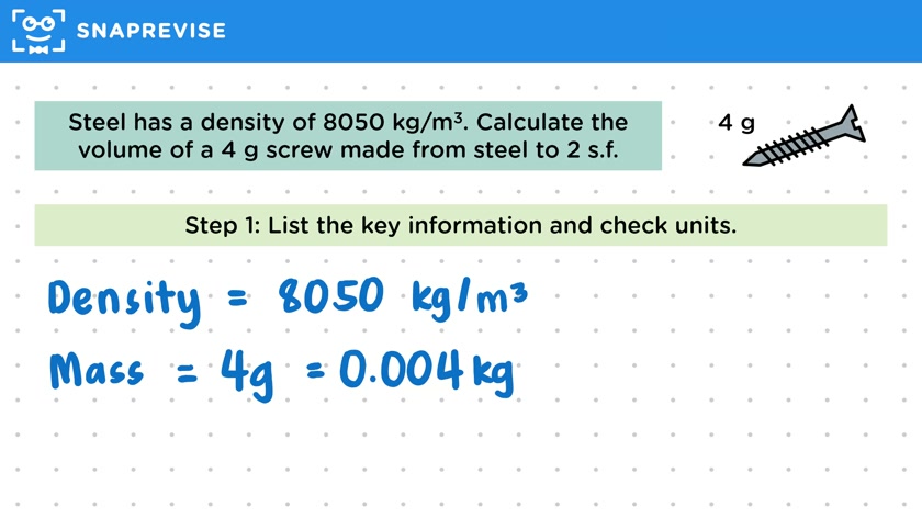 Calculating Density