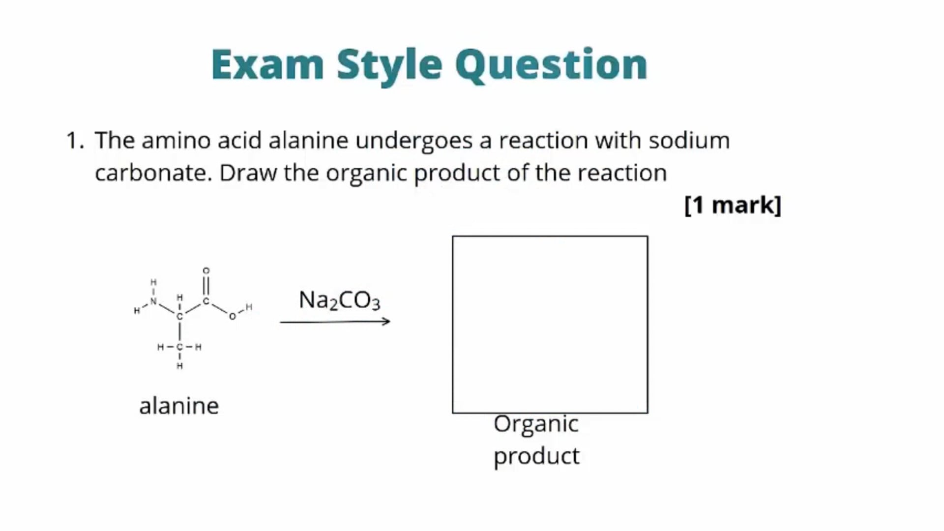 Amino Acids Exam Question