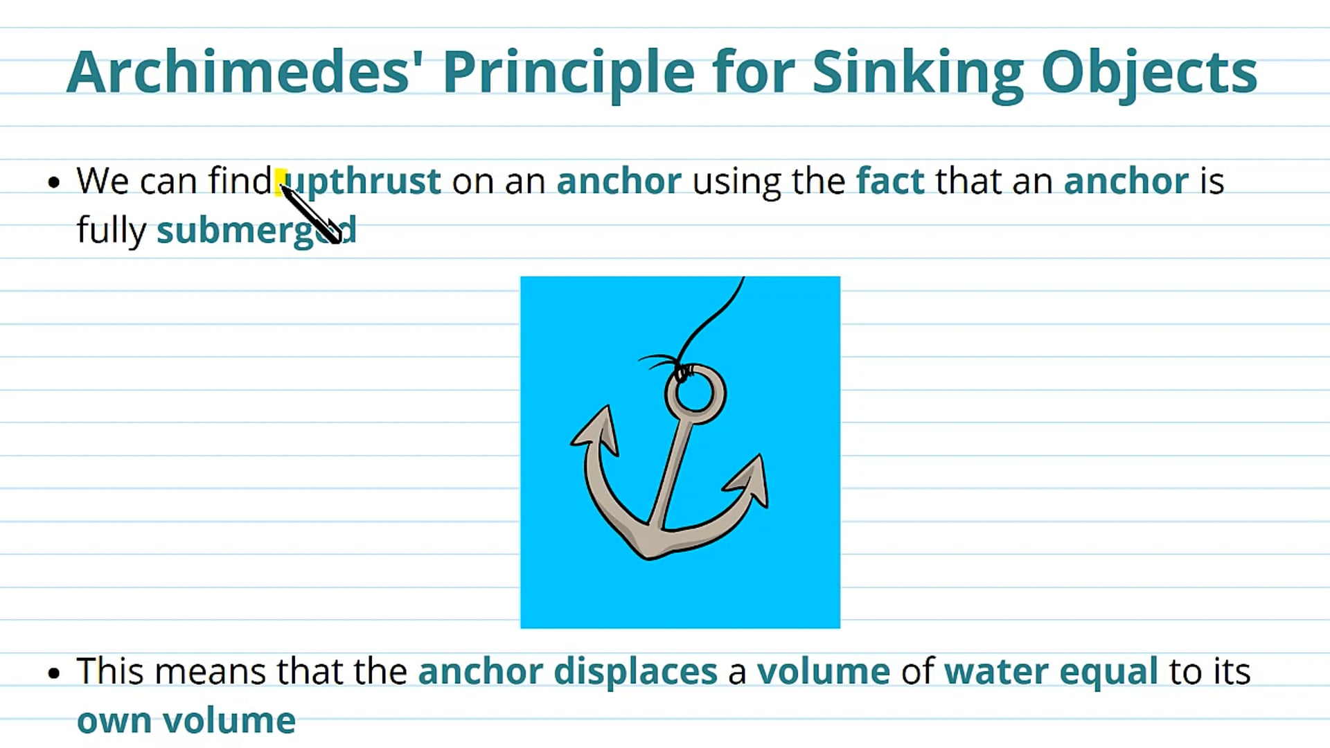 Archimedes' Principle for Different Objects