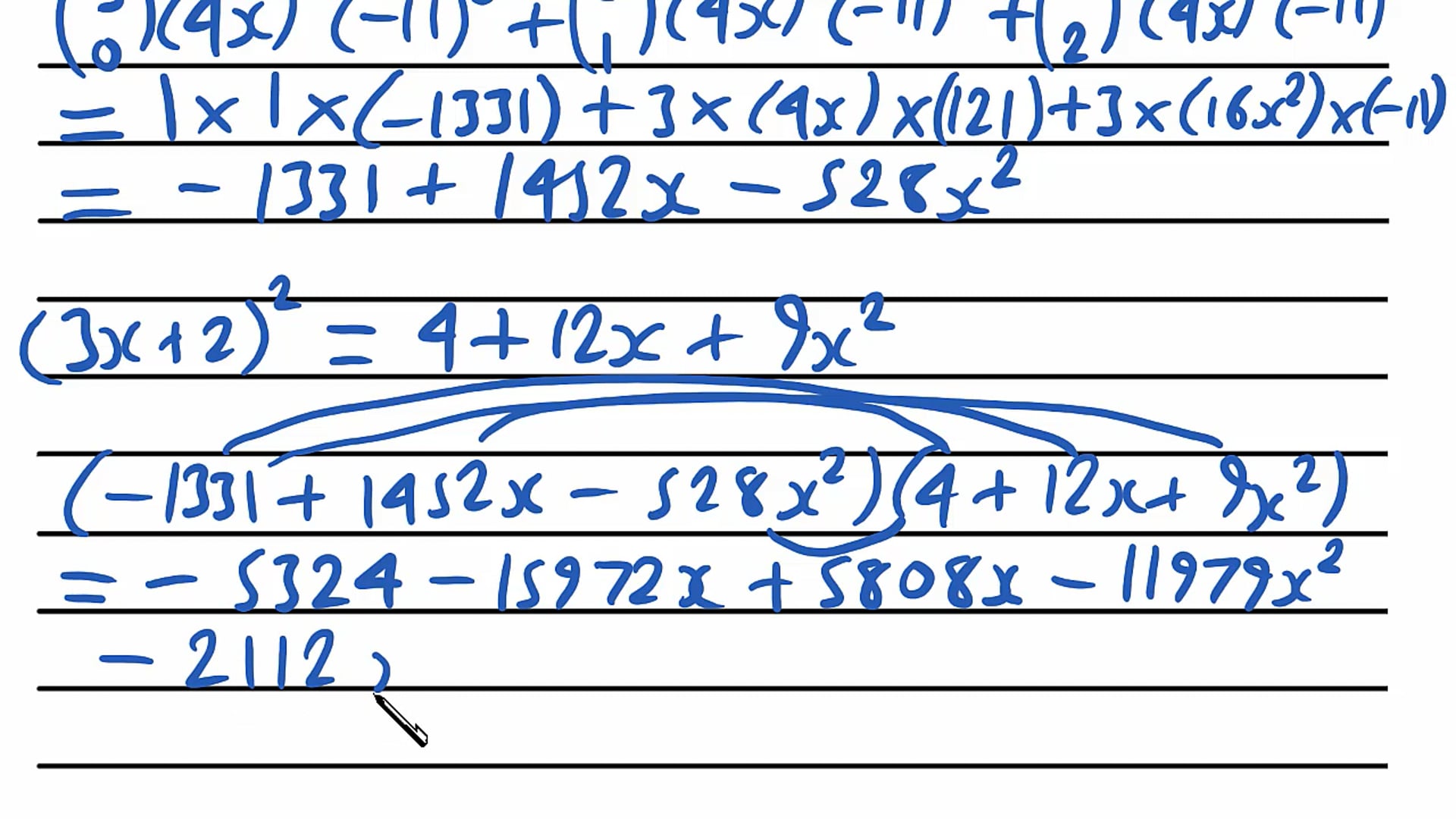 Binomial Expressions Exam Question
