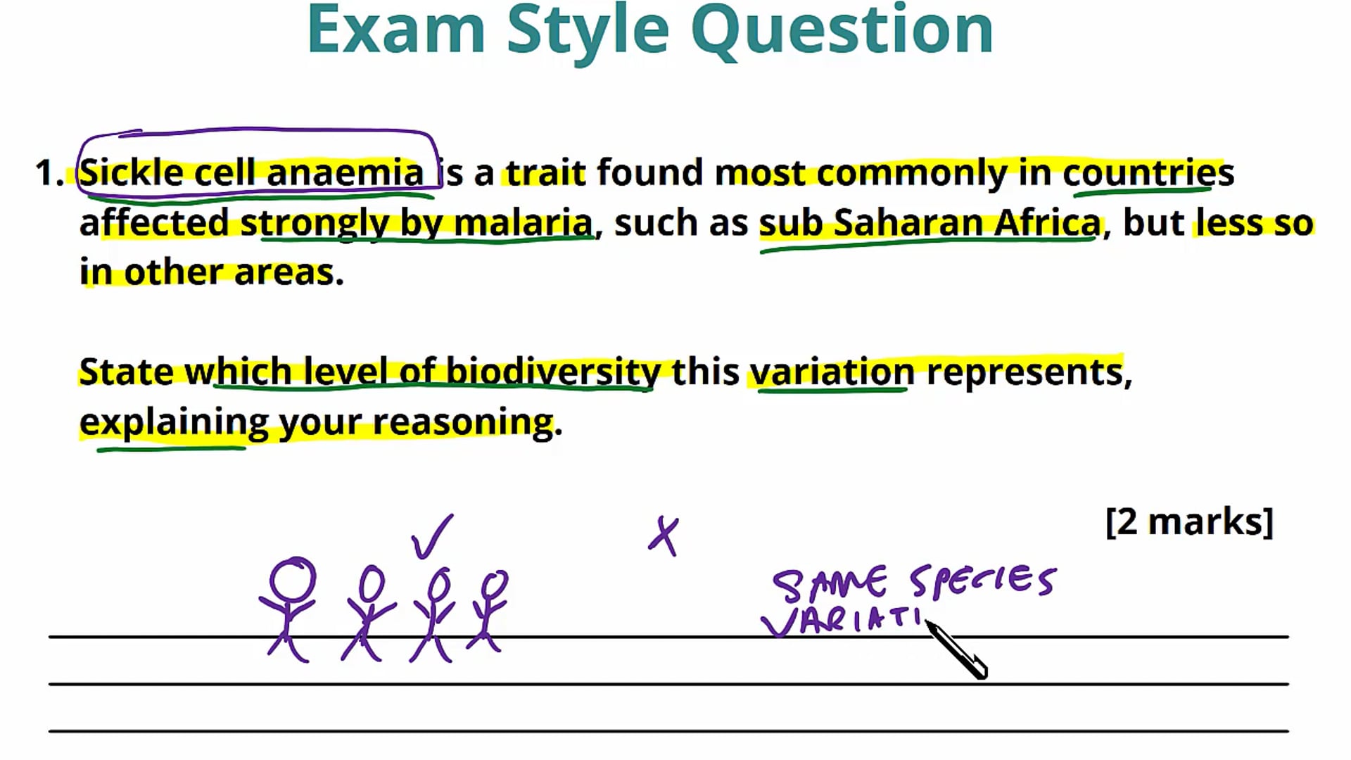 Biodiversity Exam Question