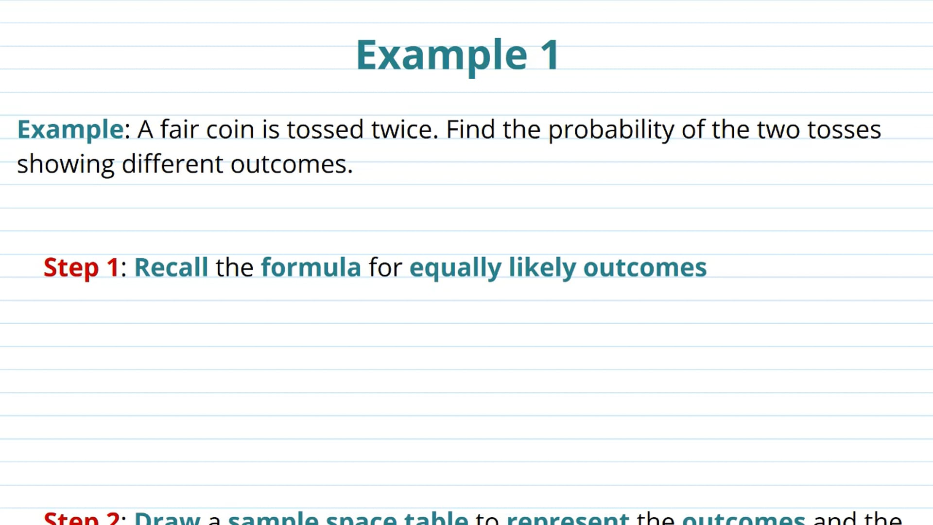 Calculating Probabilities Examples