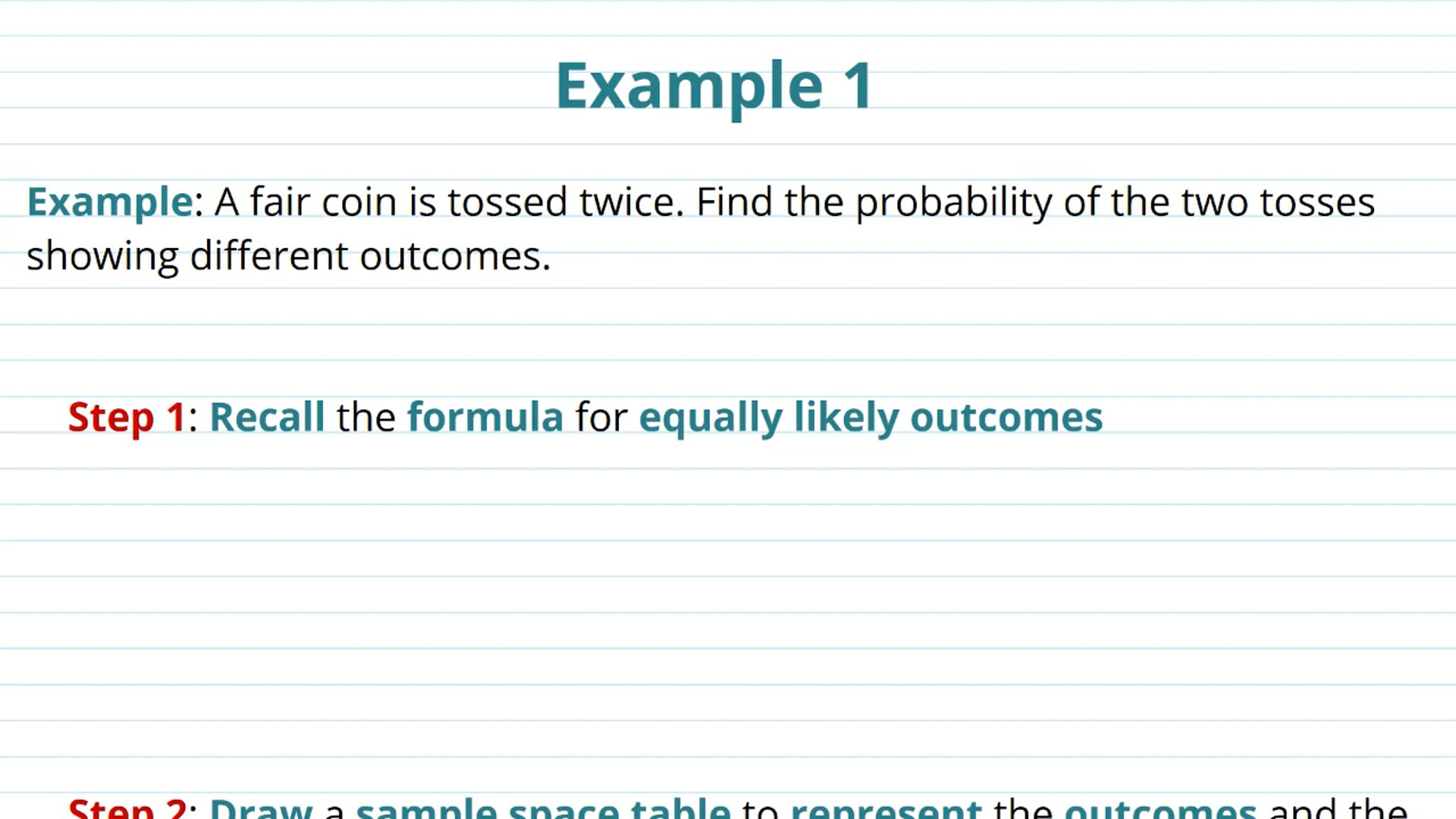 Calculating Probabilities Examples