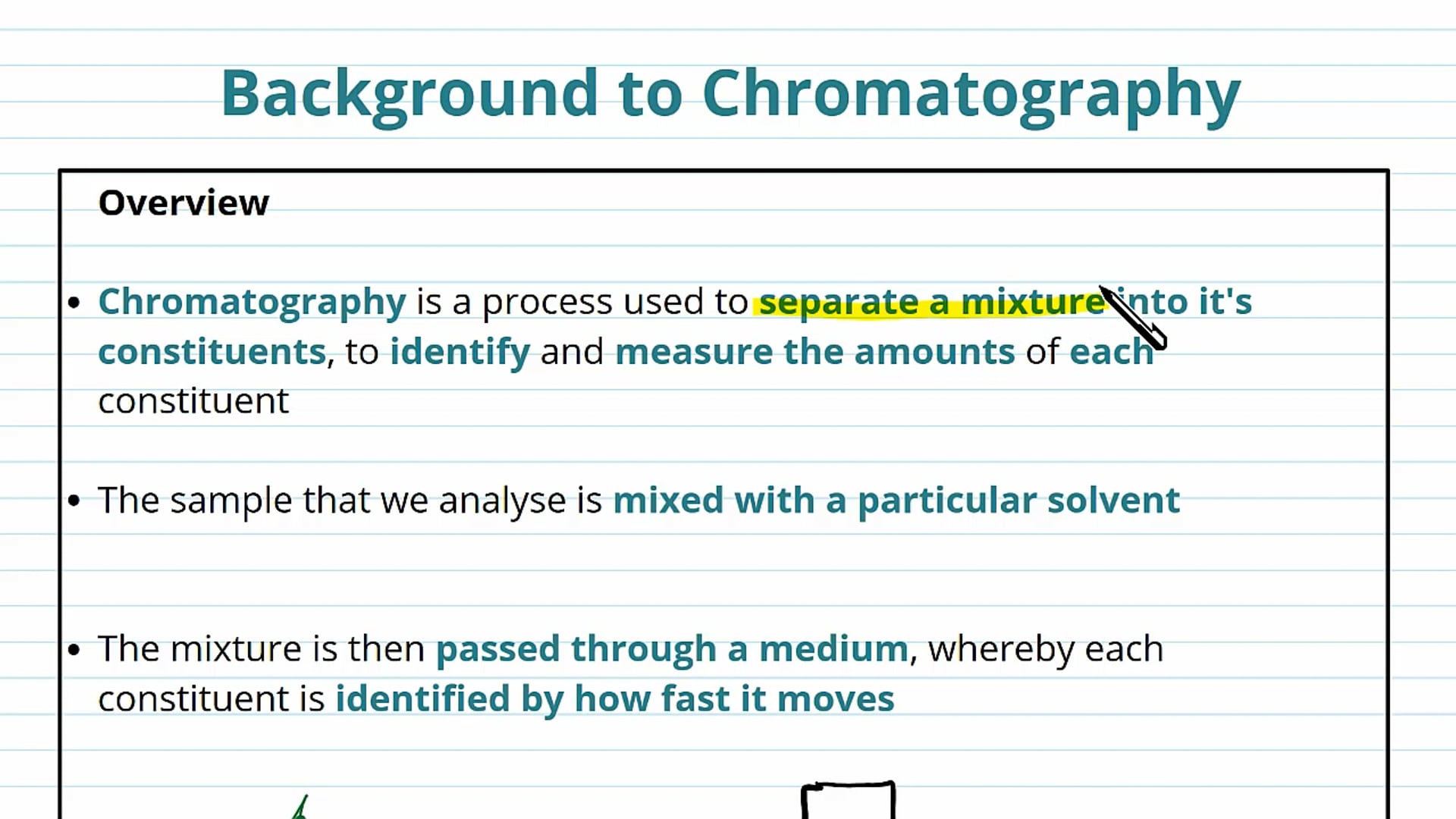 Chromatography Background