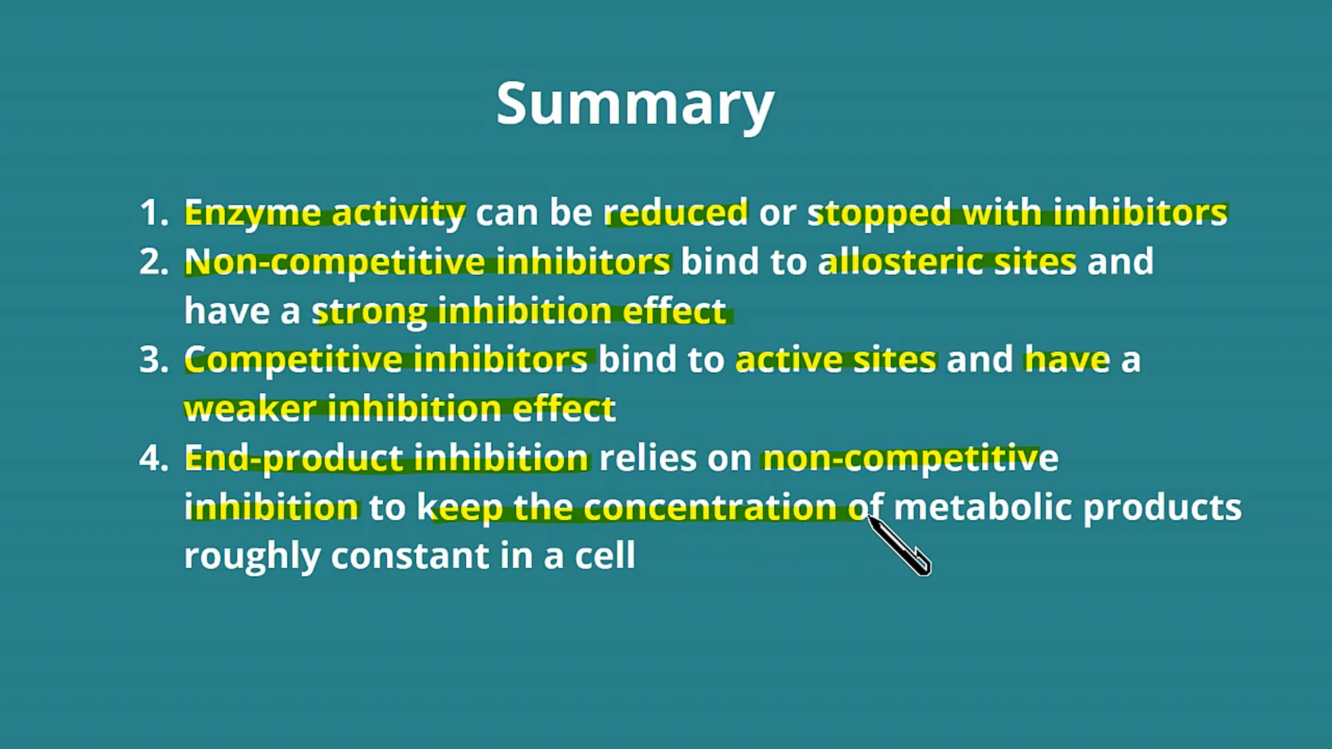 Comparing Methods of Enzyme Inhibition