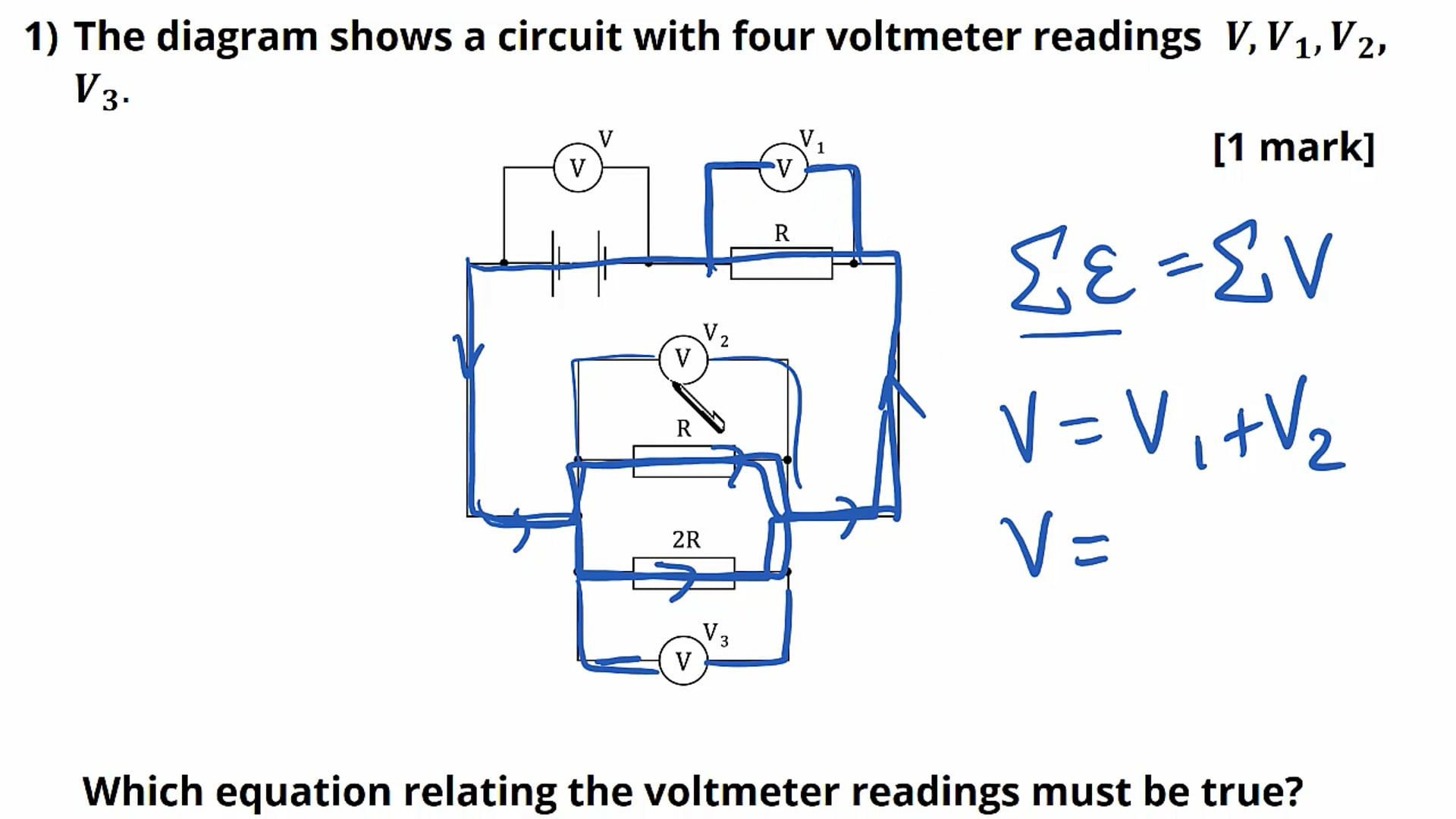 Complex Circuits Exam Question