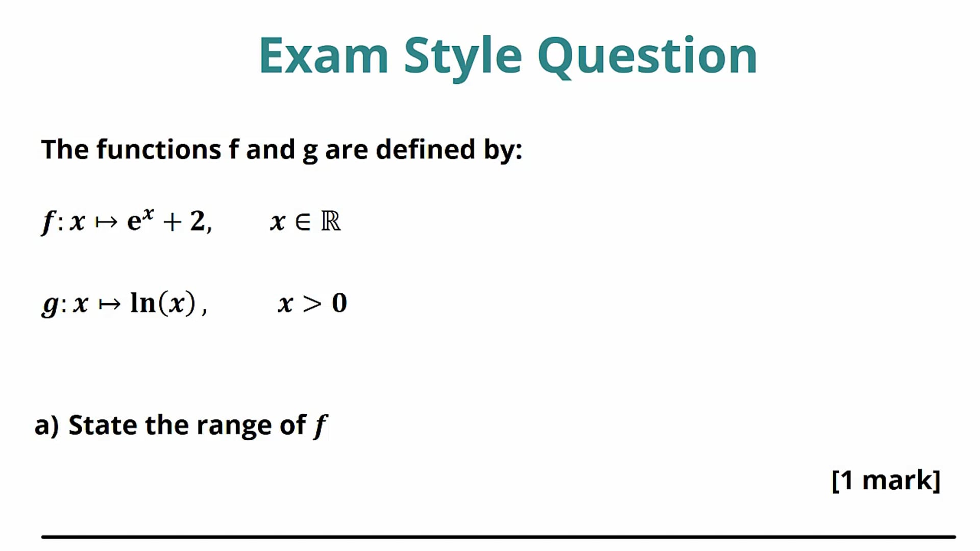 Composite Functions Exam Question