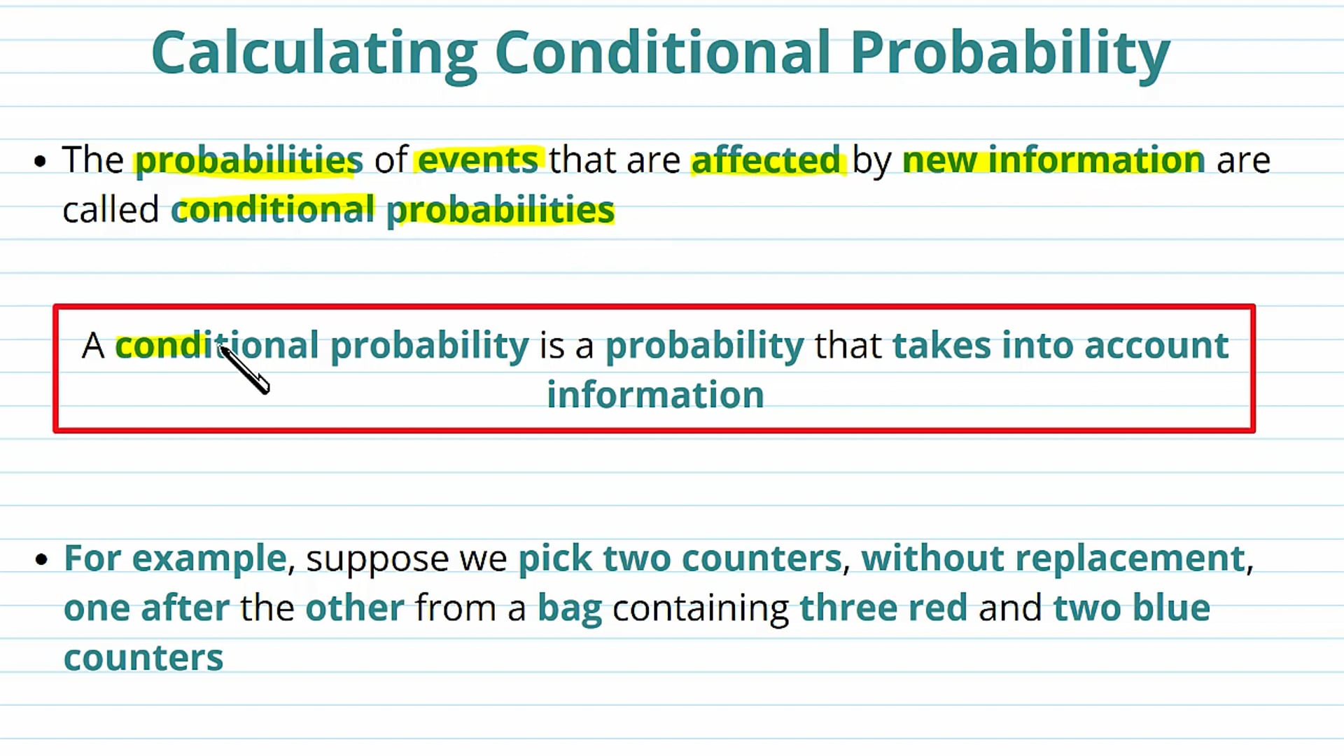 Conditional Probability