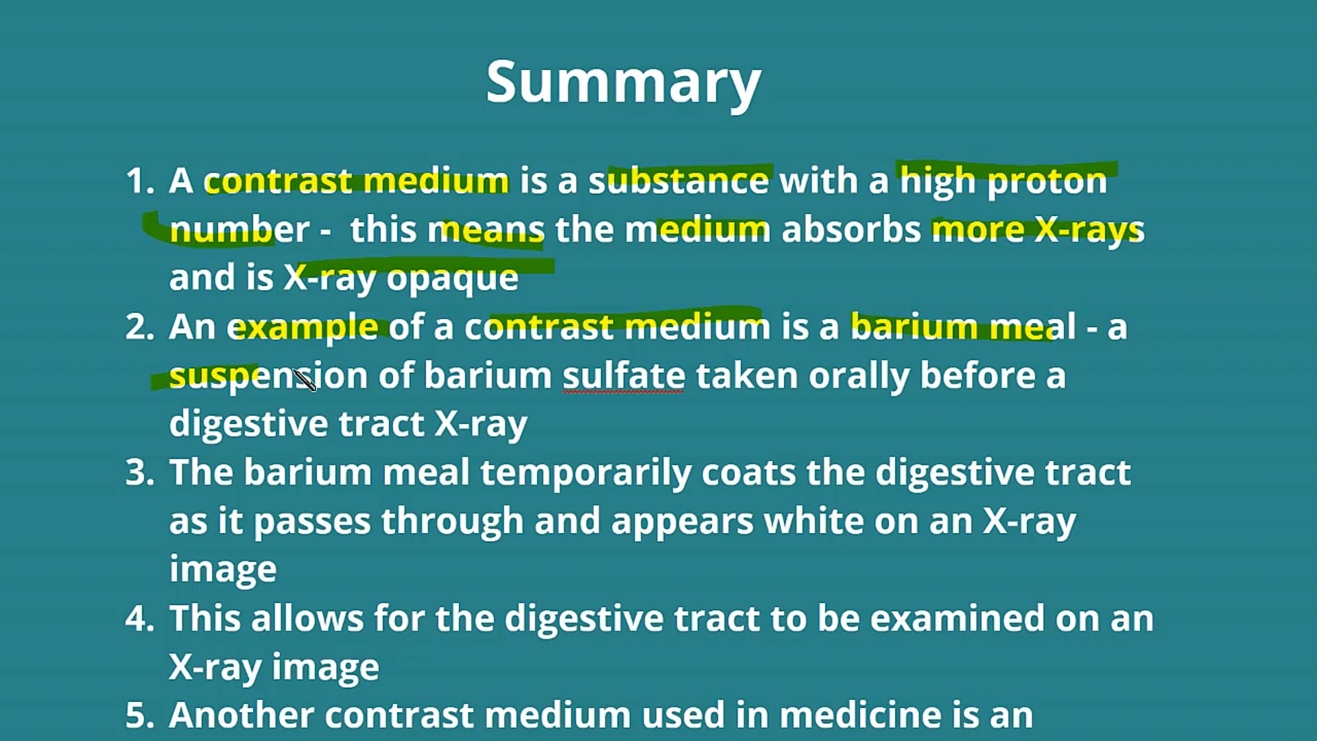 Contrast Mediums
