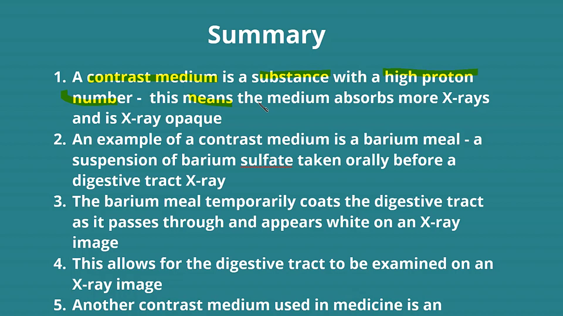 Contrast Mediums