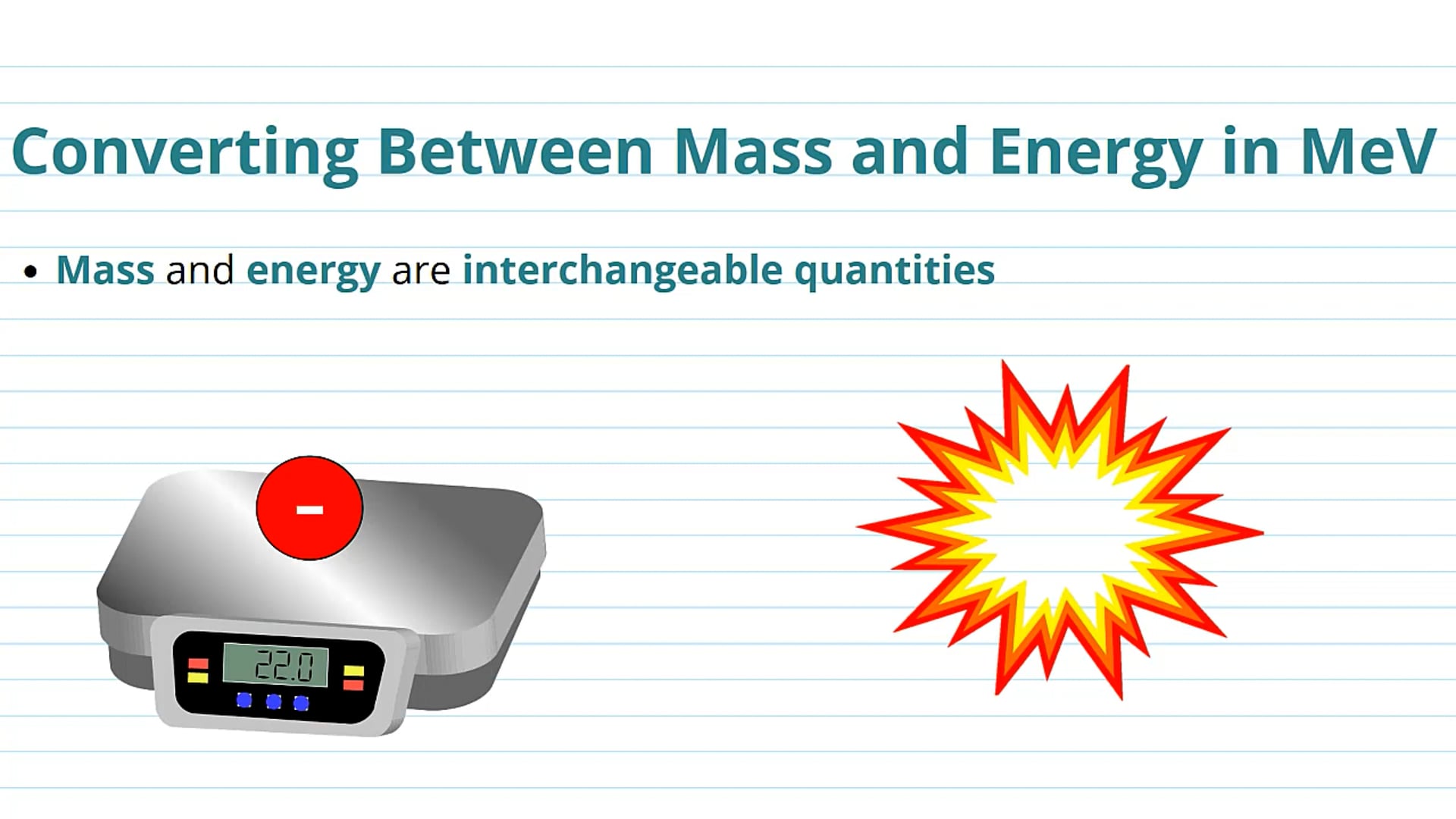 Converting Between Mass and Energy in MeV