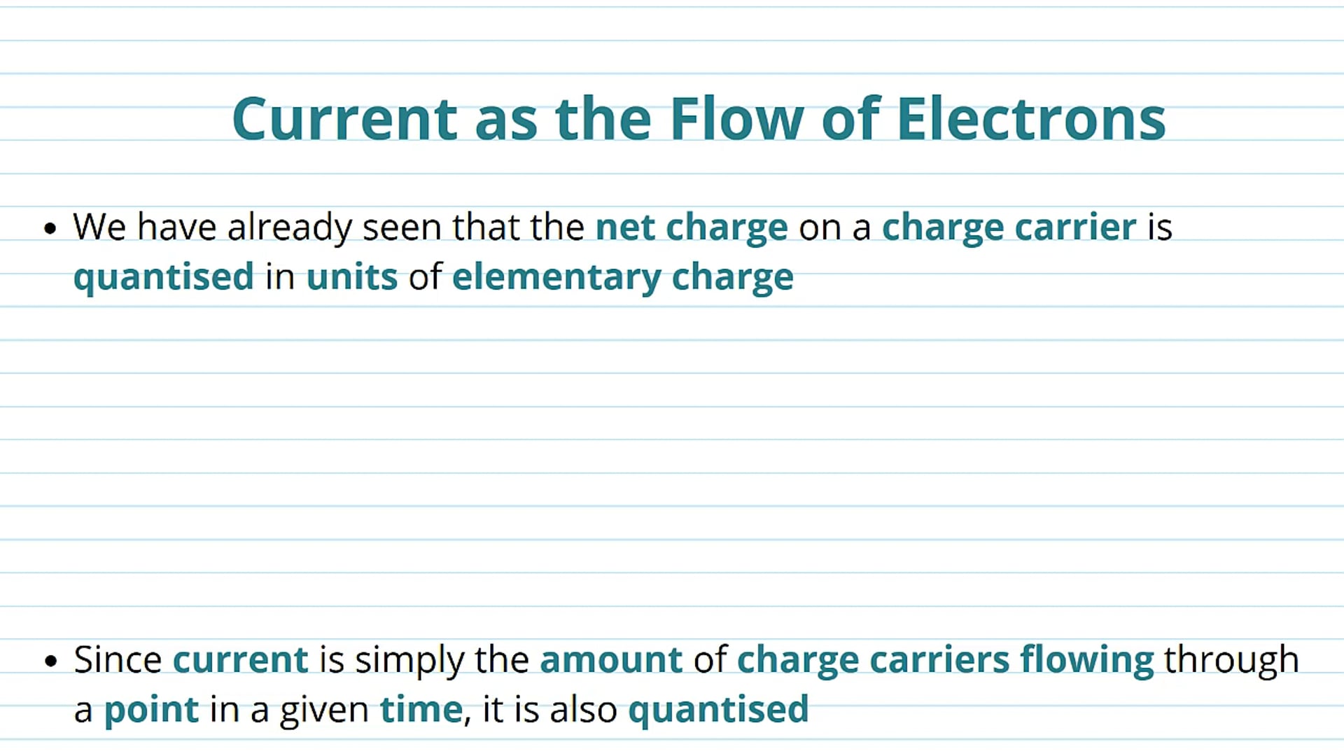 Current as the Flow of Electrons