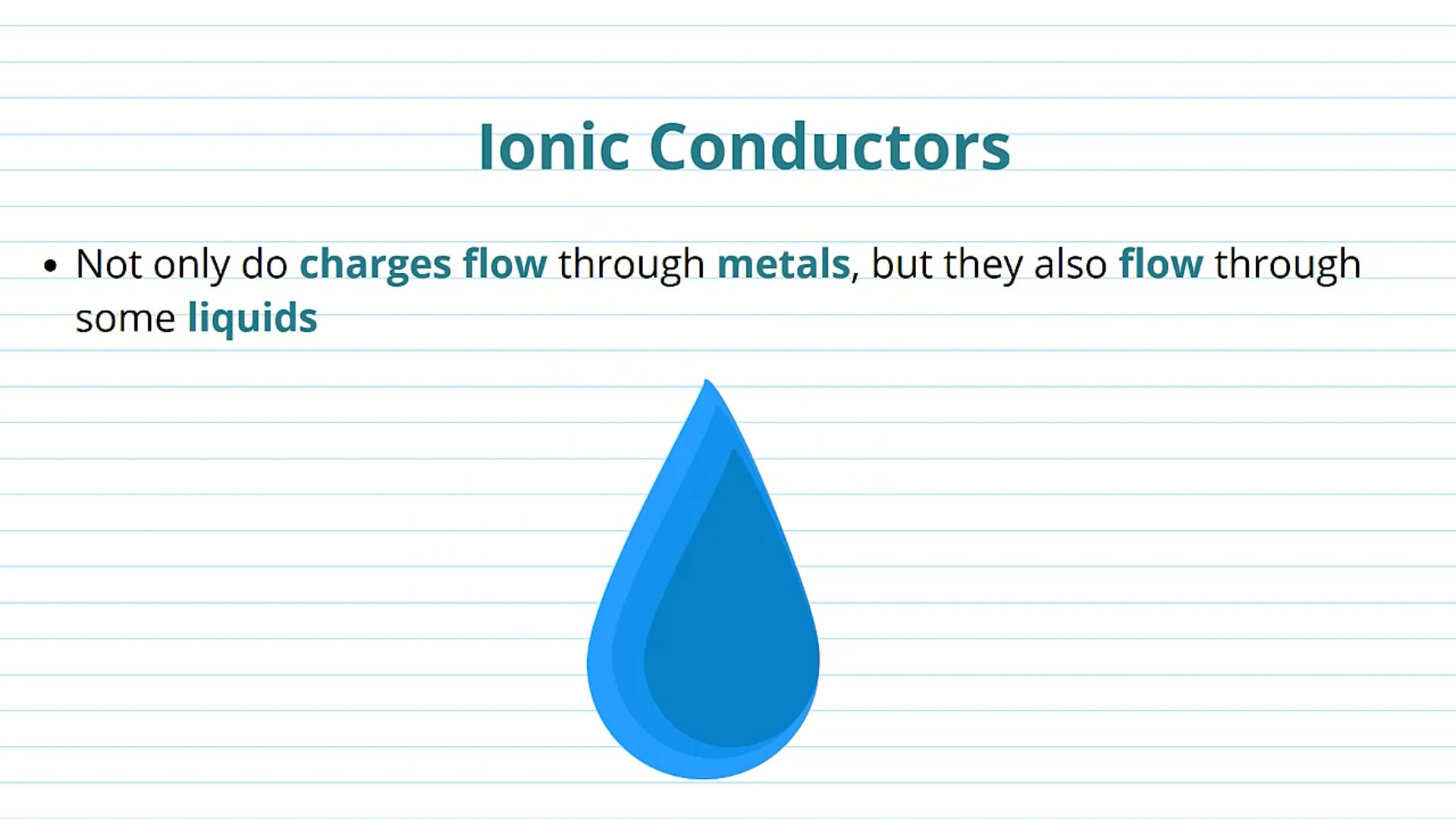 Current Flow Through Ionic Conductors