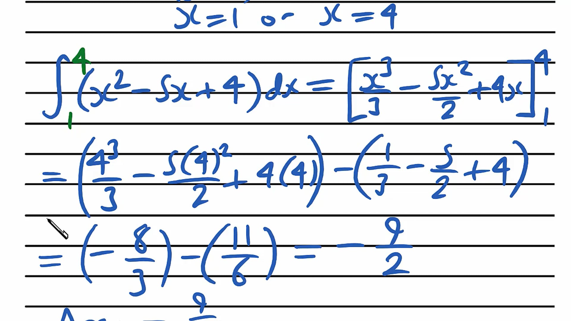 Definite Integration Exam Question
