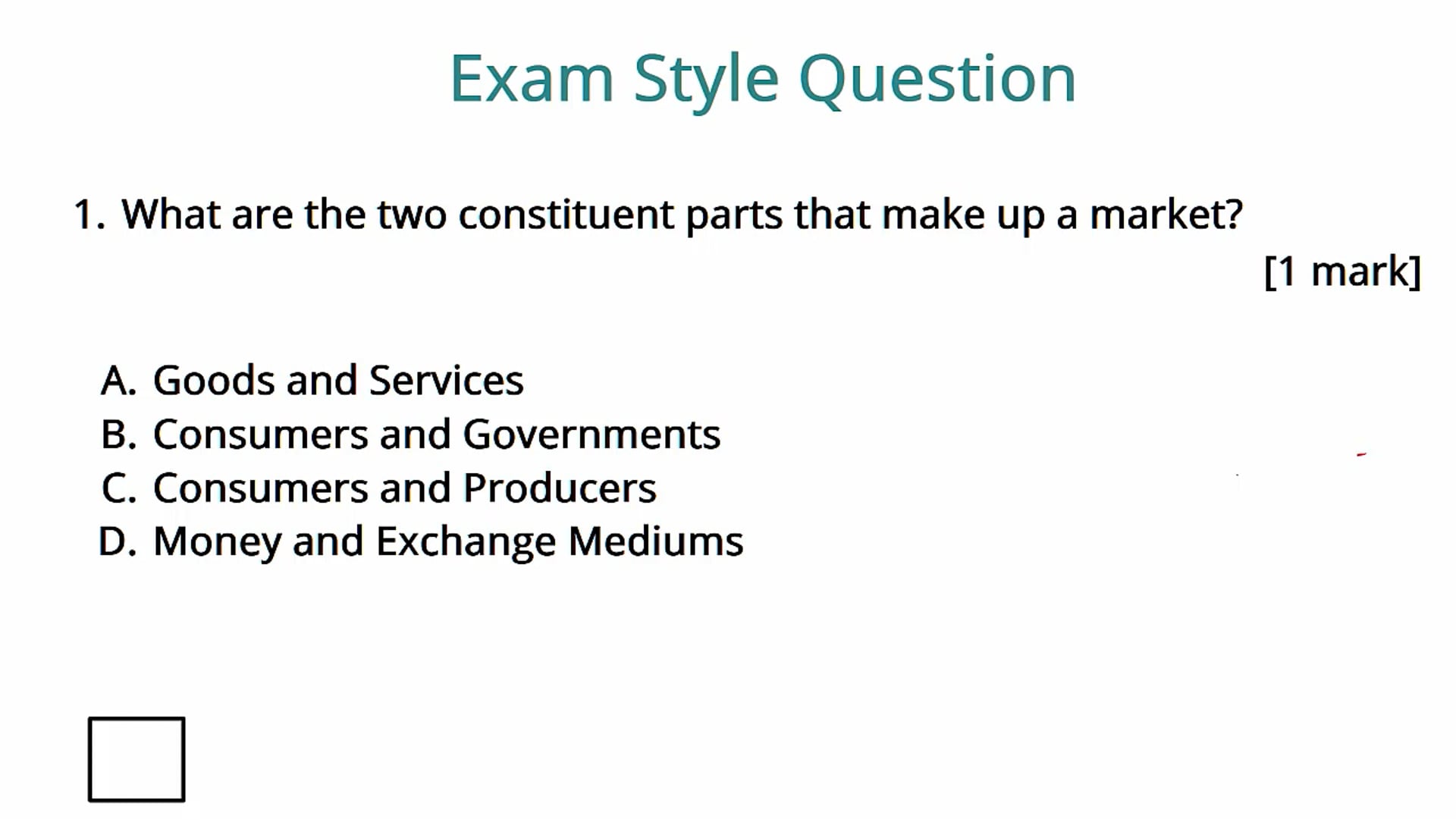 Demand Exam Question