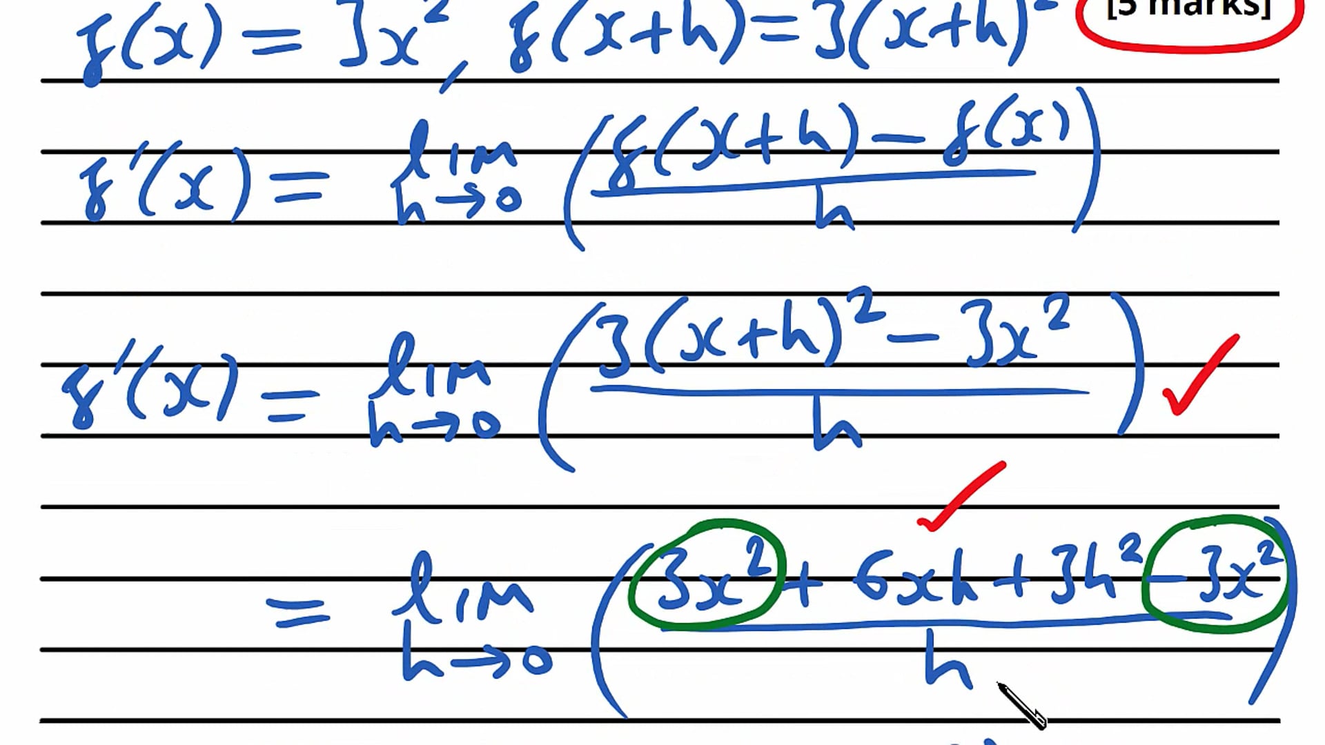Differentiation Exam Question