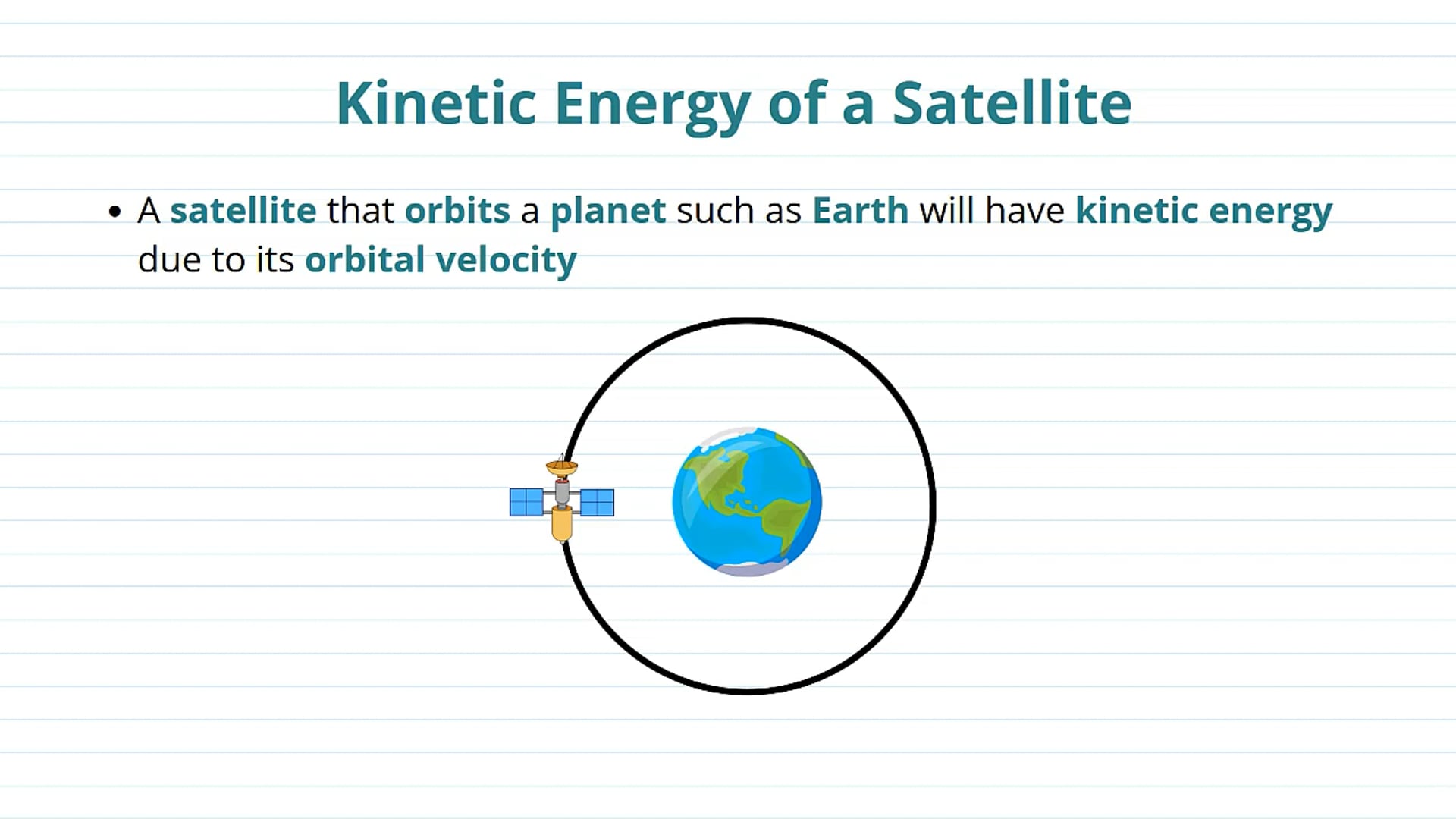 Energy of Orbiting Satellites