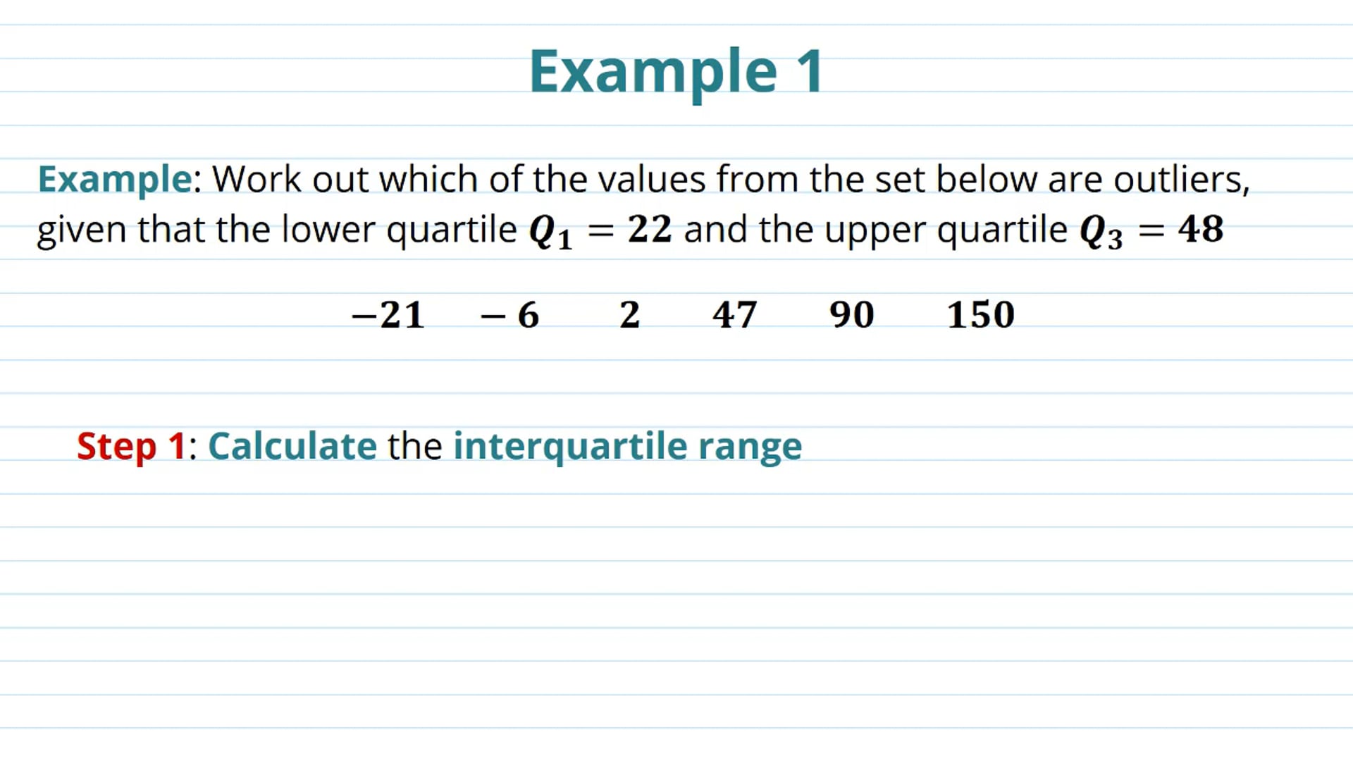 Errors and Outliers Examples