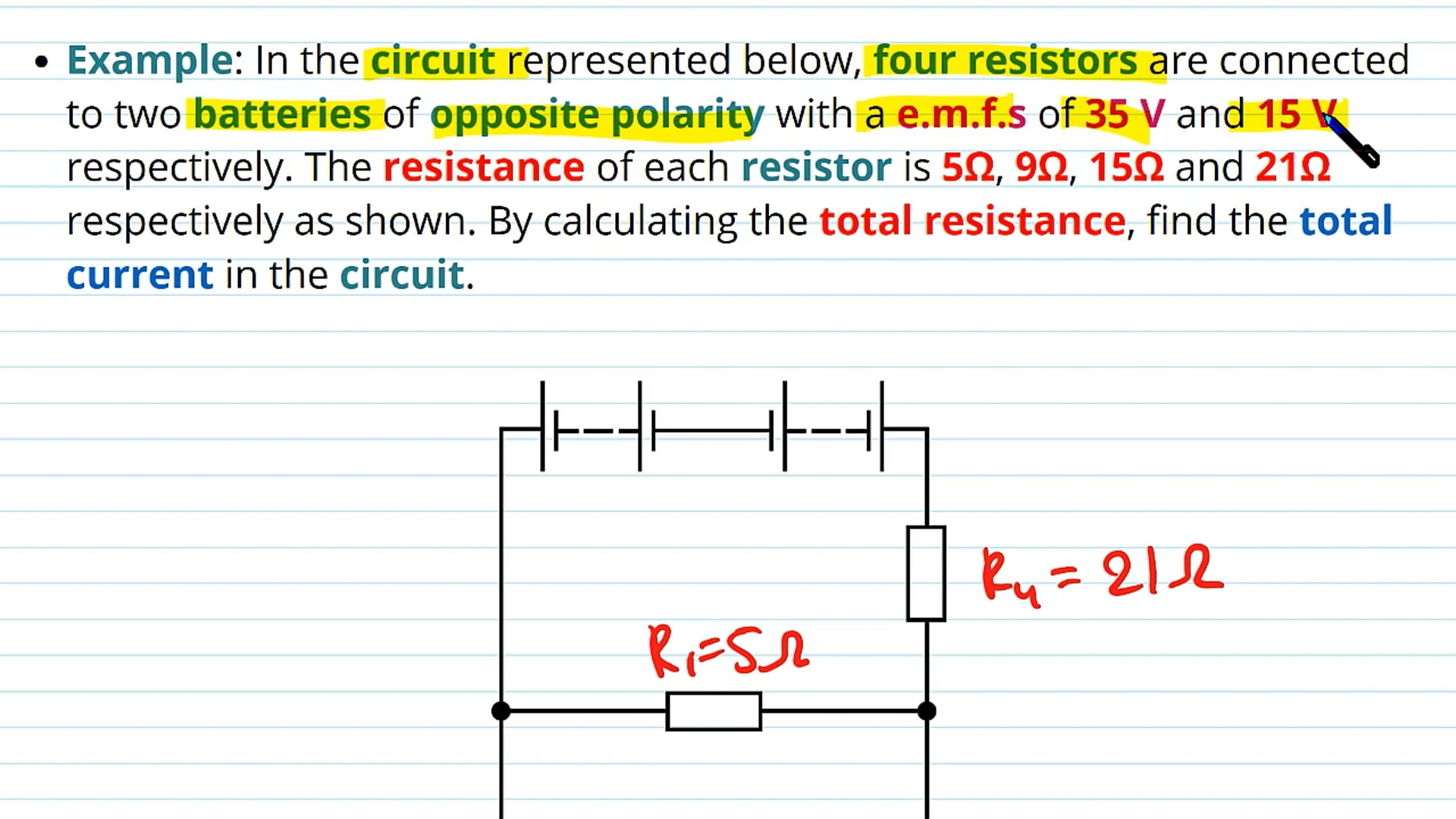 Finding Current in a More Complex Circuit