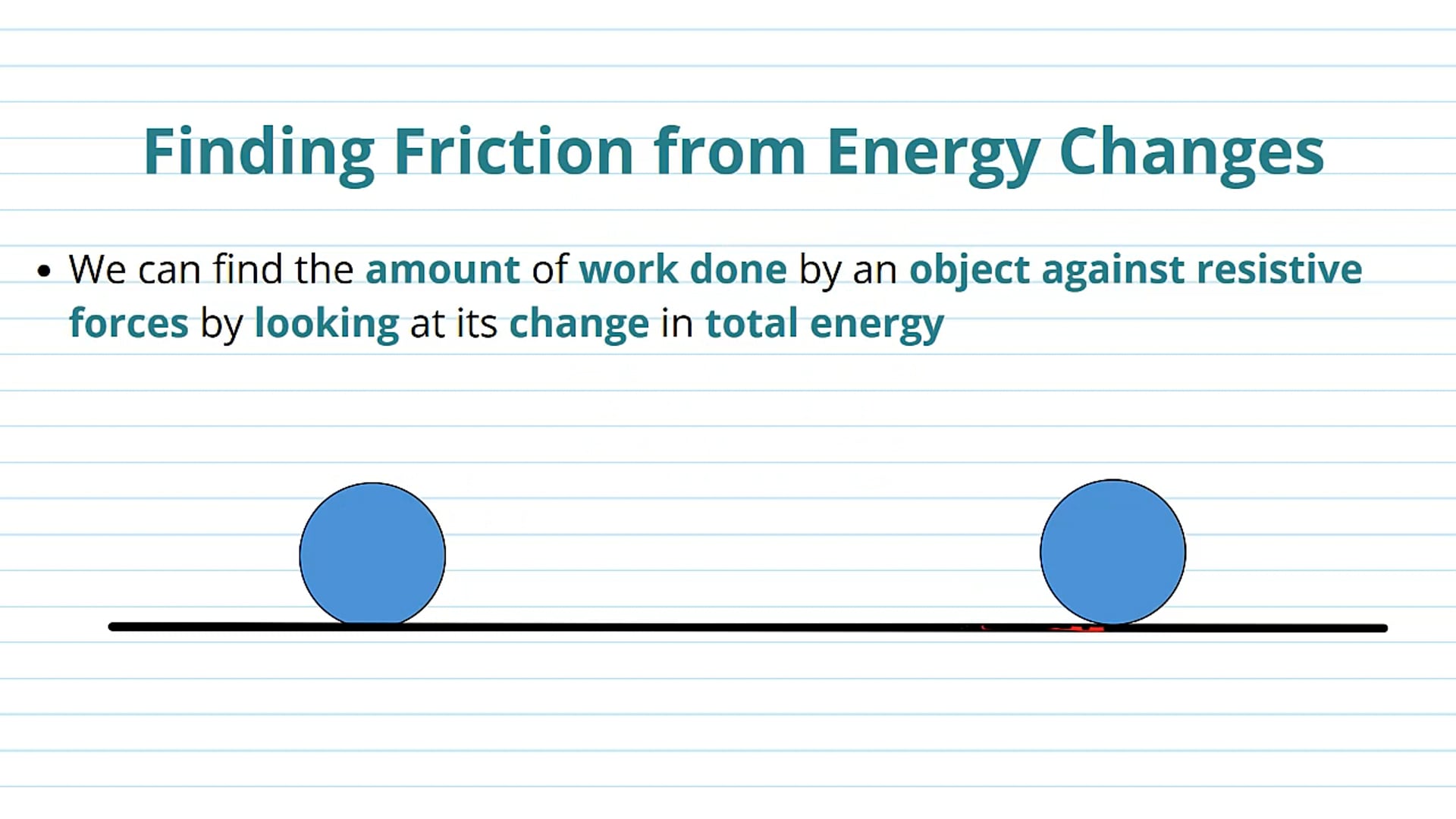 Finding Friction from Energy Changes