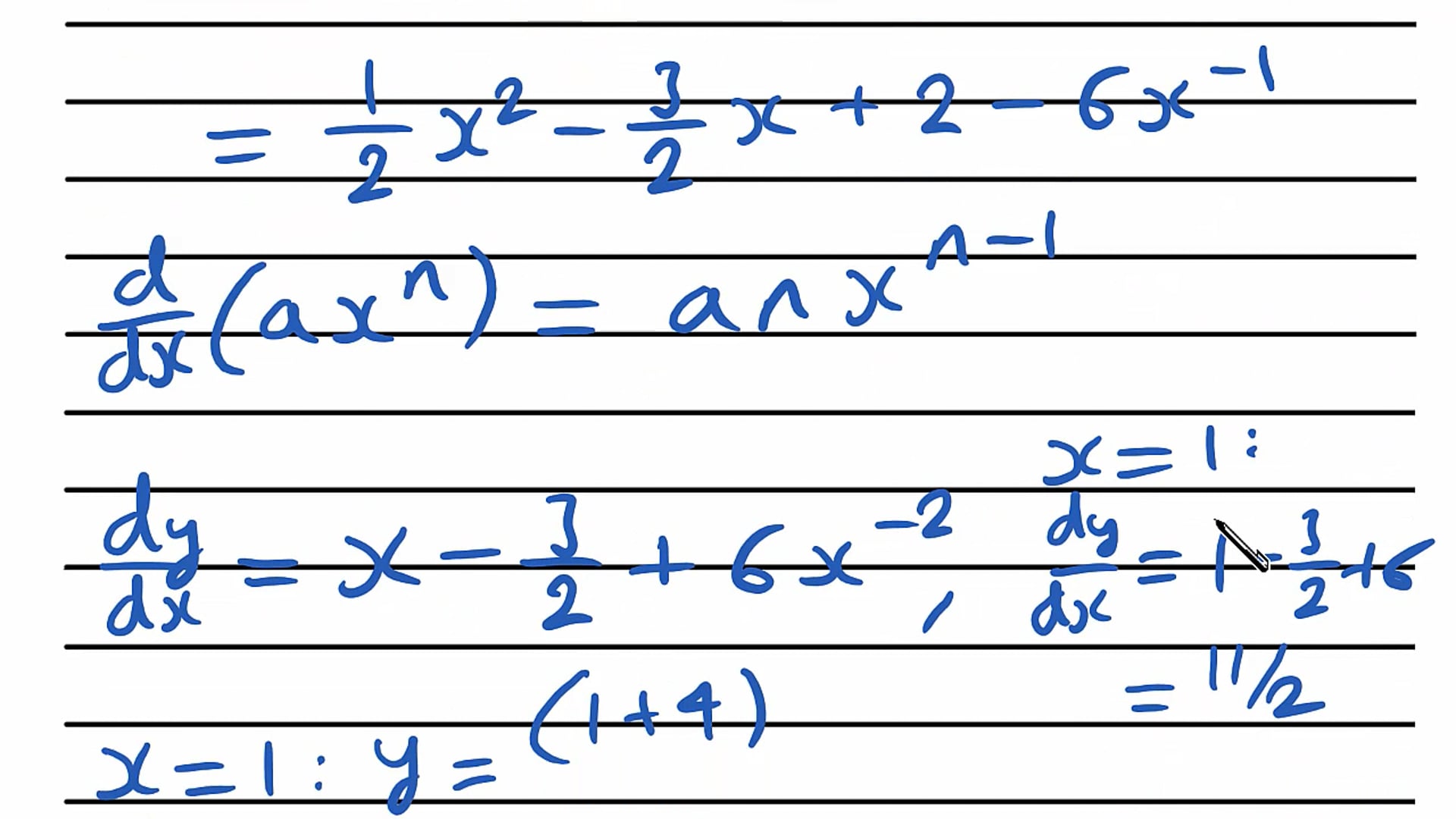 Finding Tangents and Normals Exam Question