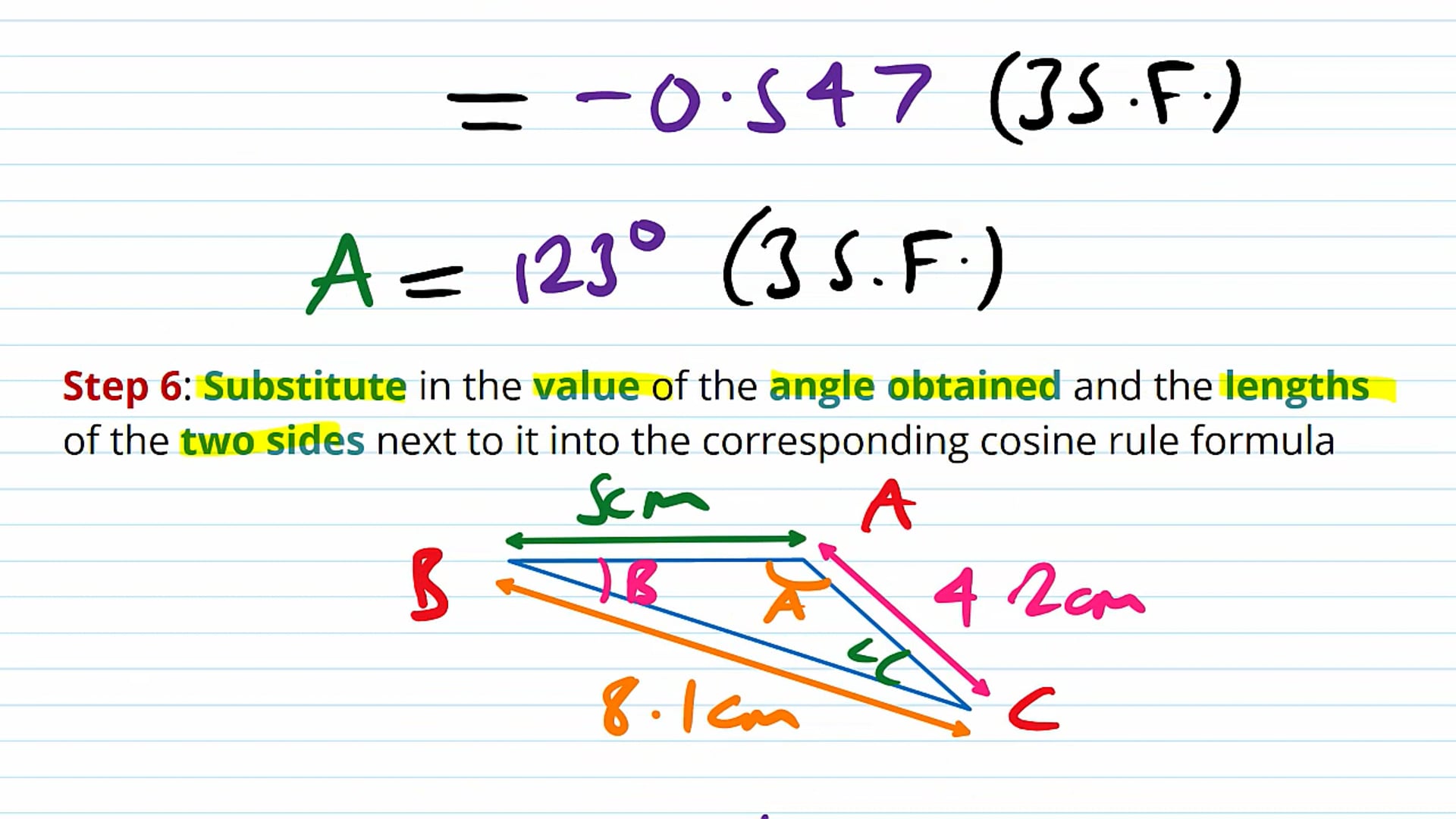 Finding the Area of a Triangle Examples