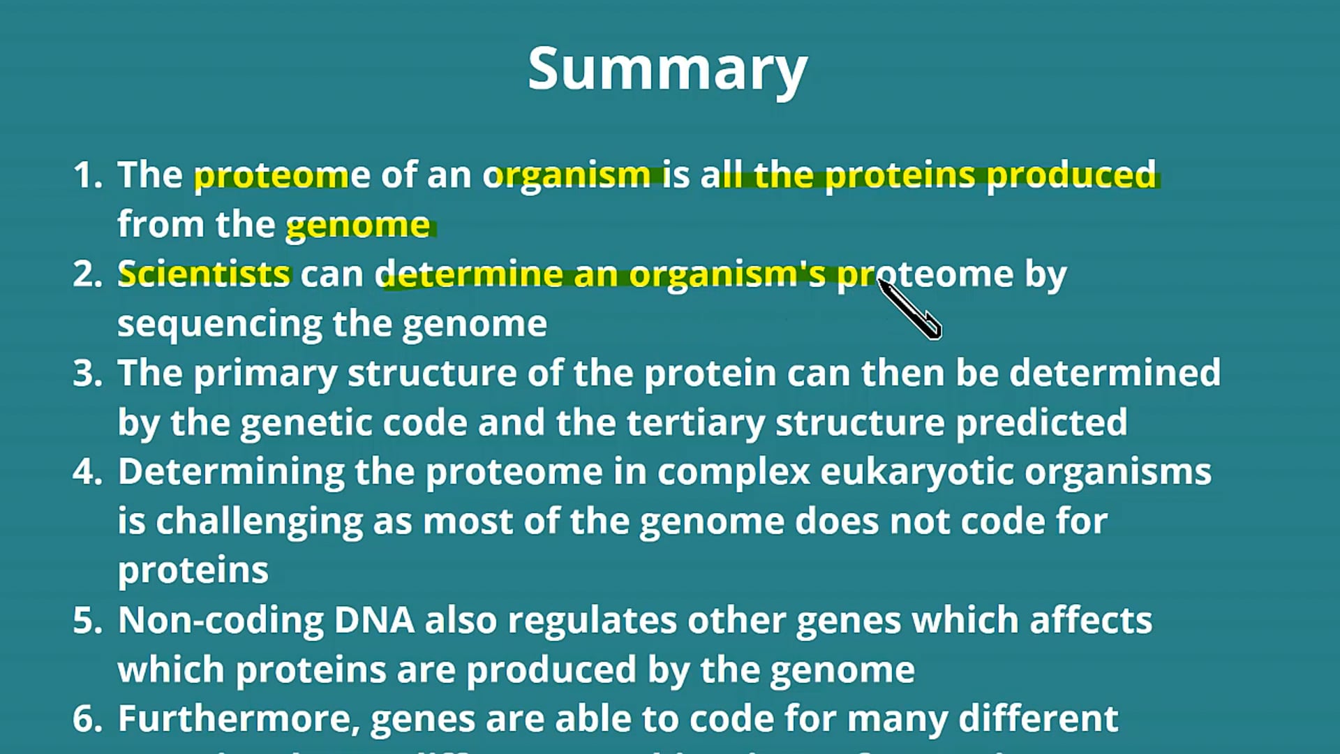 Genomes to Proteomes