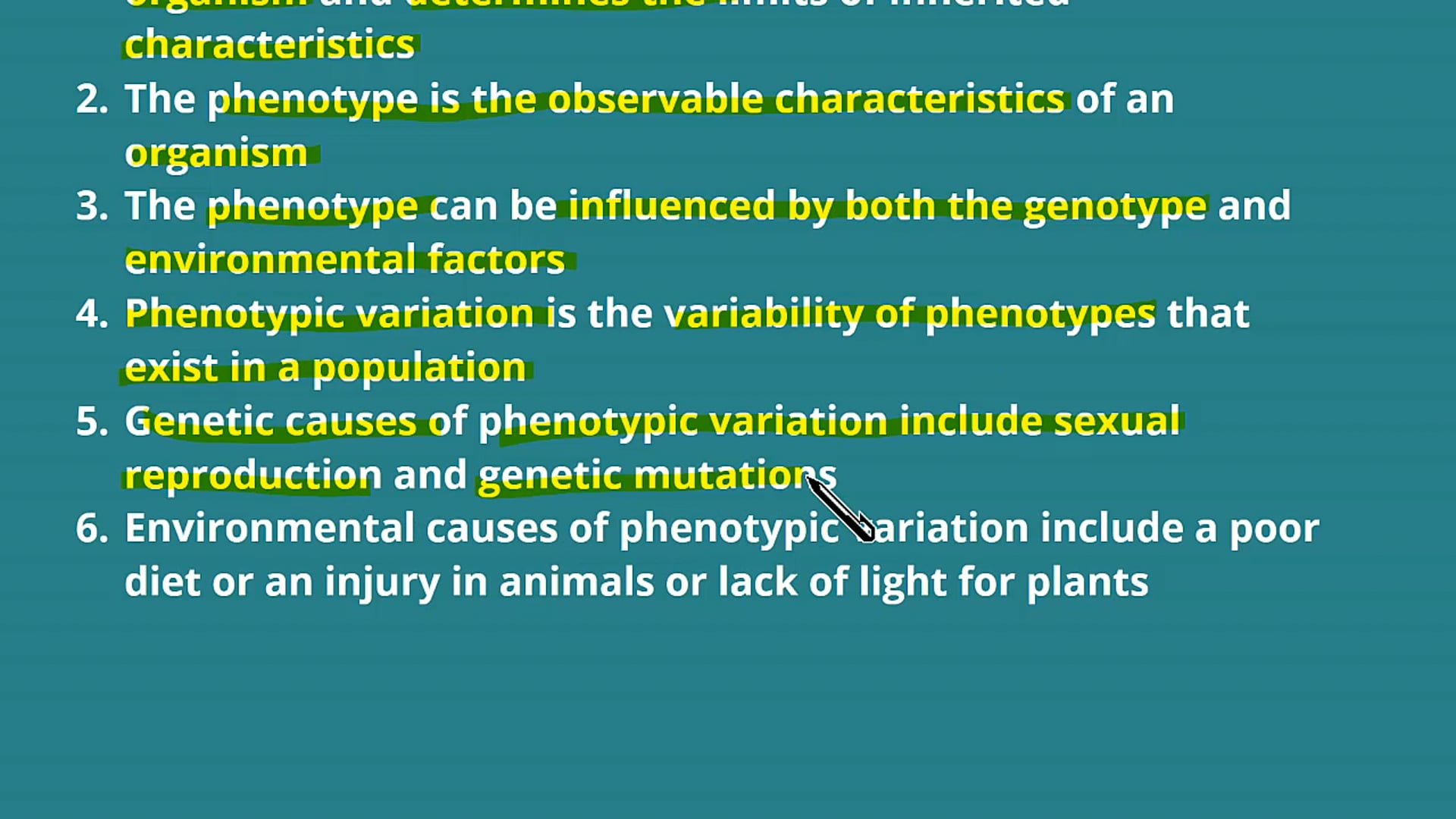 Genotype and Phenotype