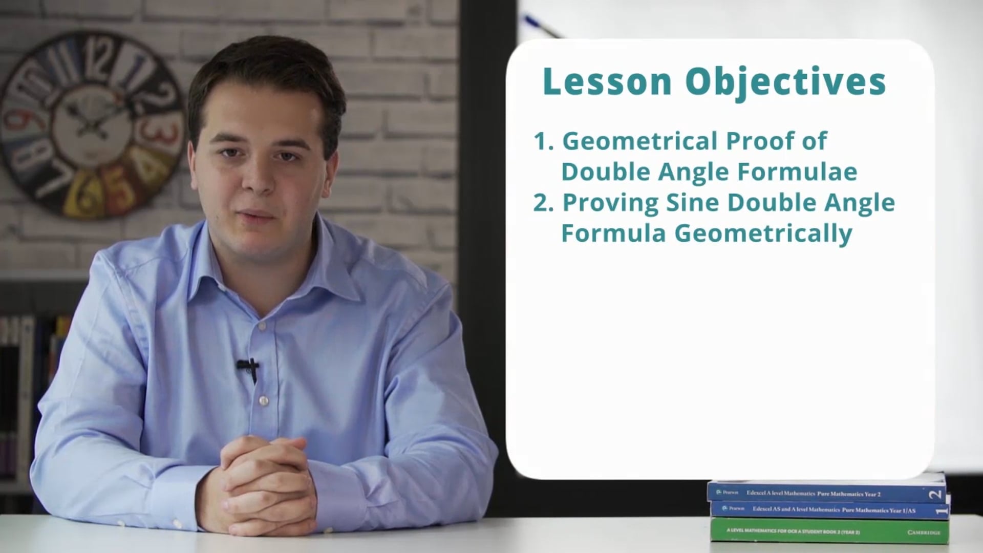 Geometrical Proof of the Double Angle Formulae