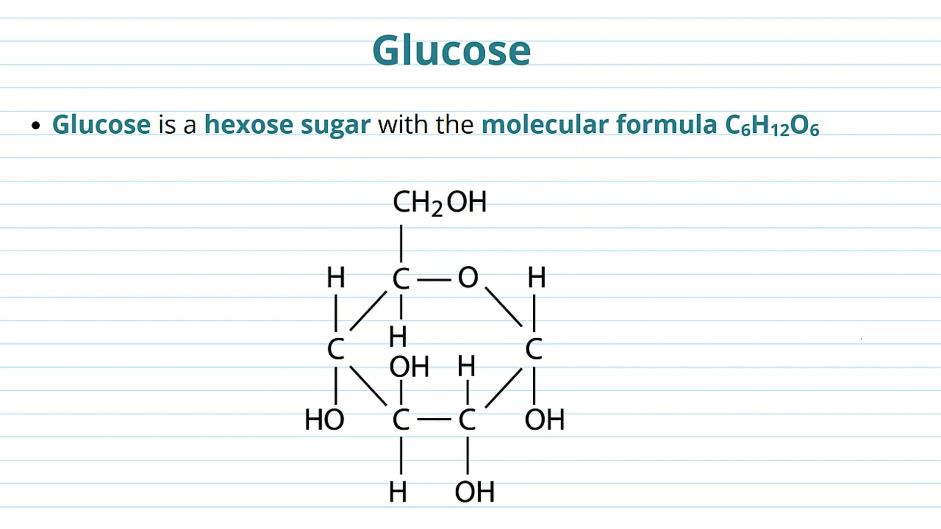 Glucose and Ribose