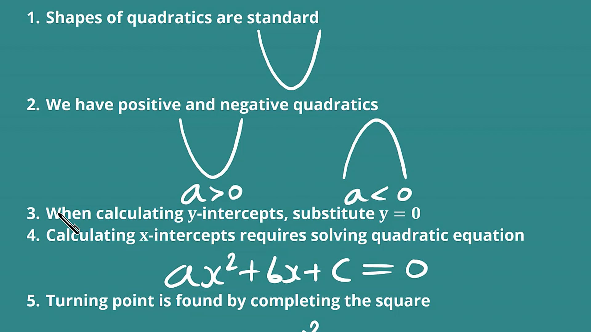 Graphing Quadratic Functions Examples