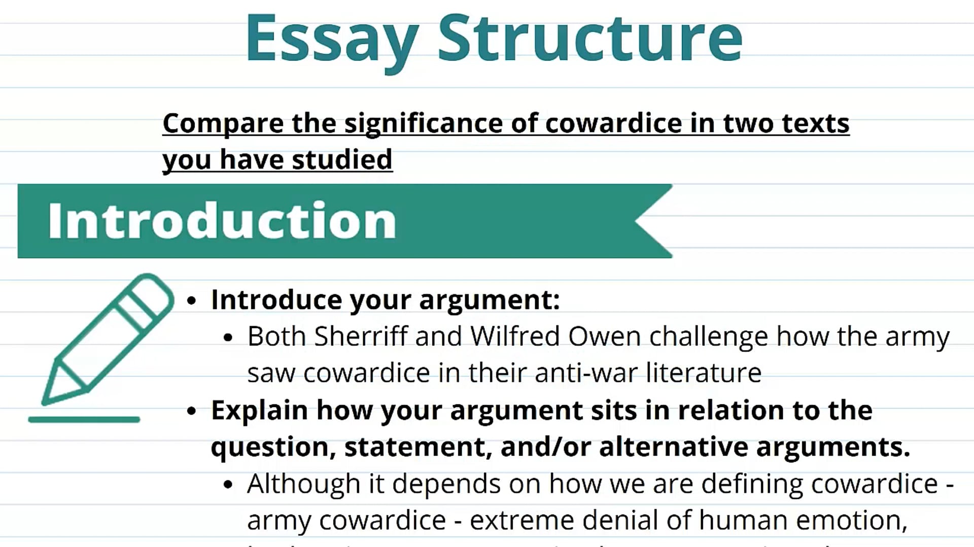 Heroism & Cowardice: Comparing Texts (Part 3)