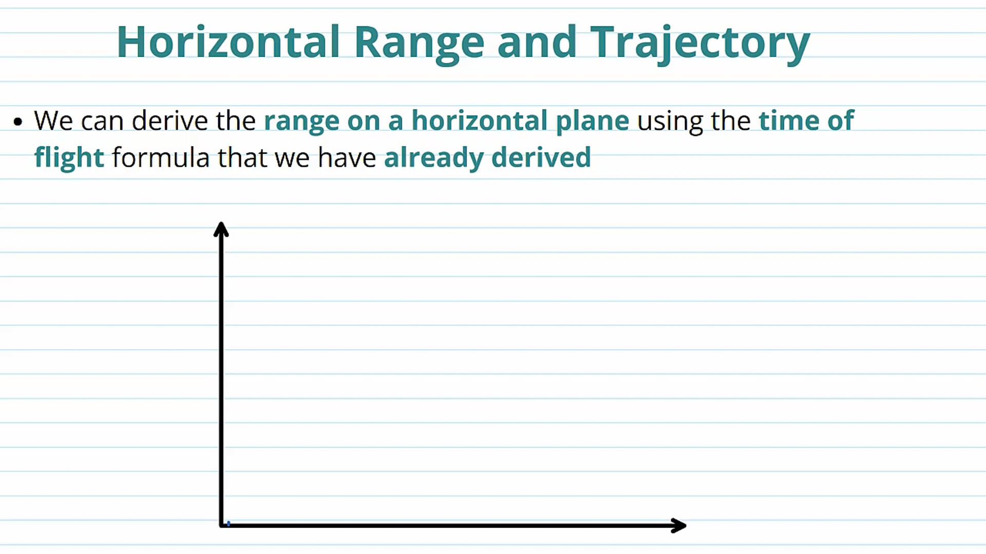 Horizontal Range and Trajectory