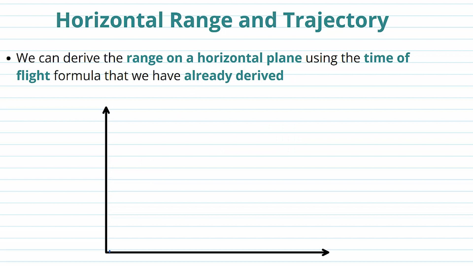 Horizontal Range and Trajectory