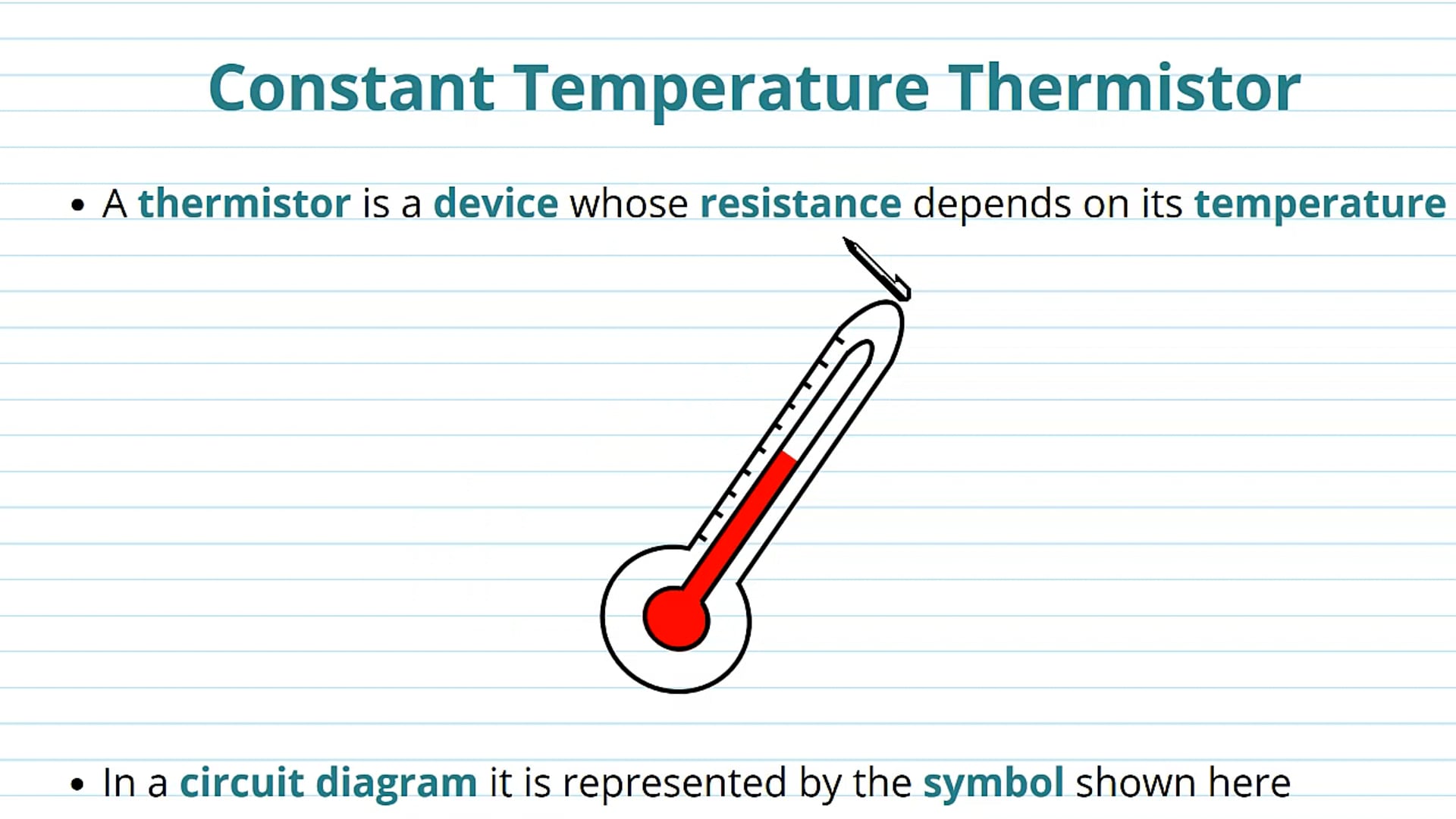 I-V Graph for a Constant Temperature Thermistor