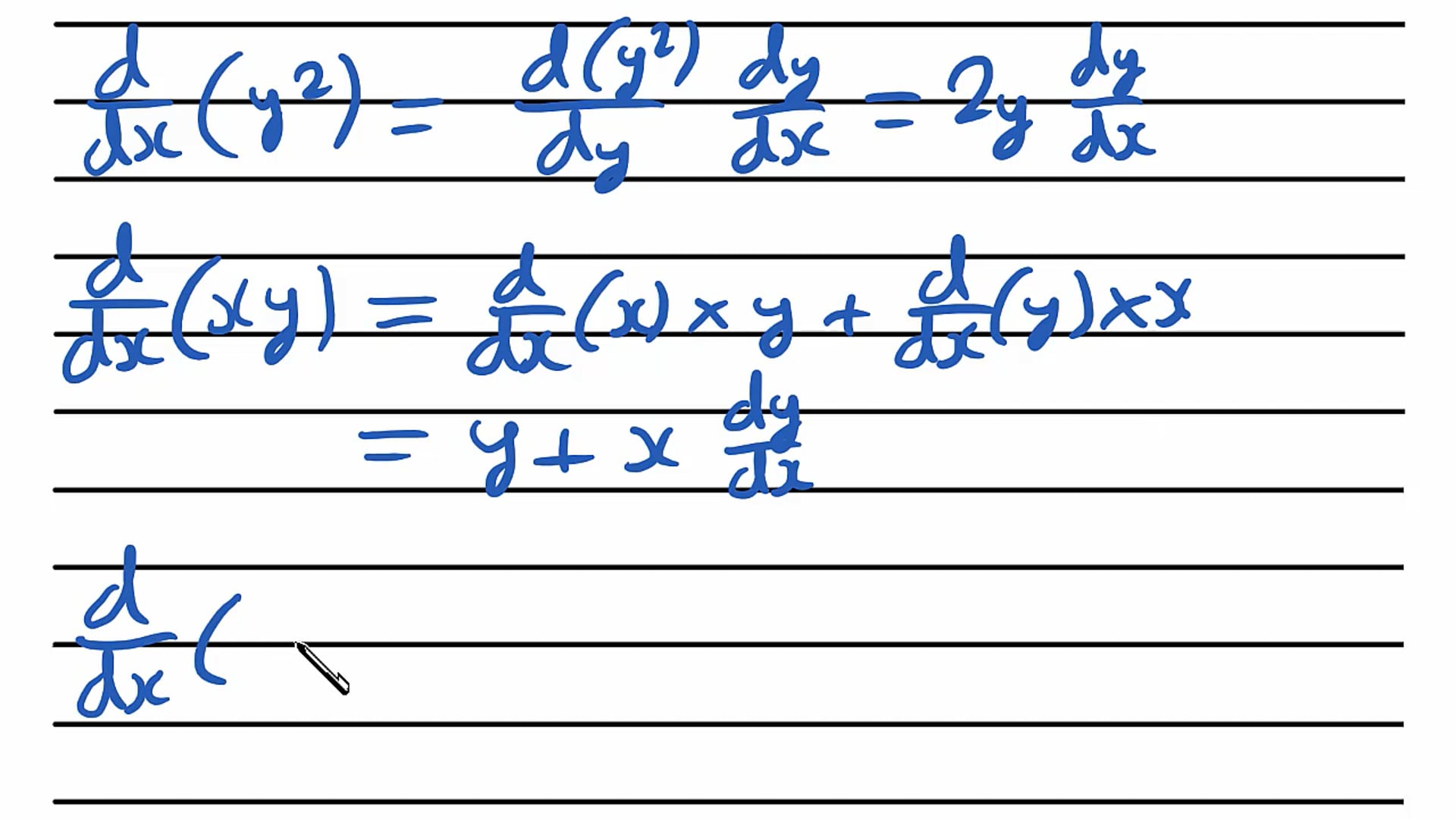 Implicit Differentiation Exam Question