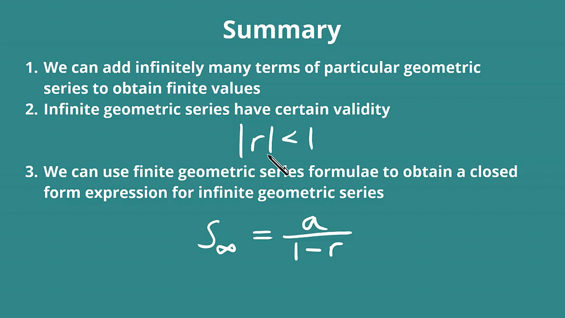 Infinite Geometric Series Examples