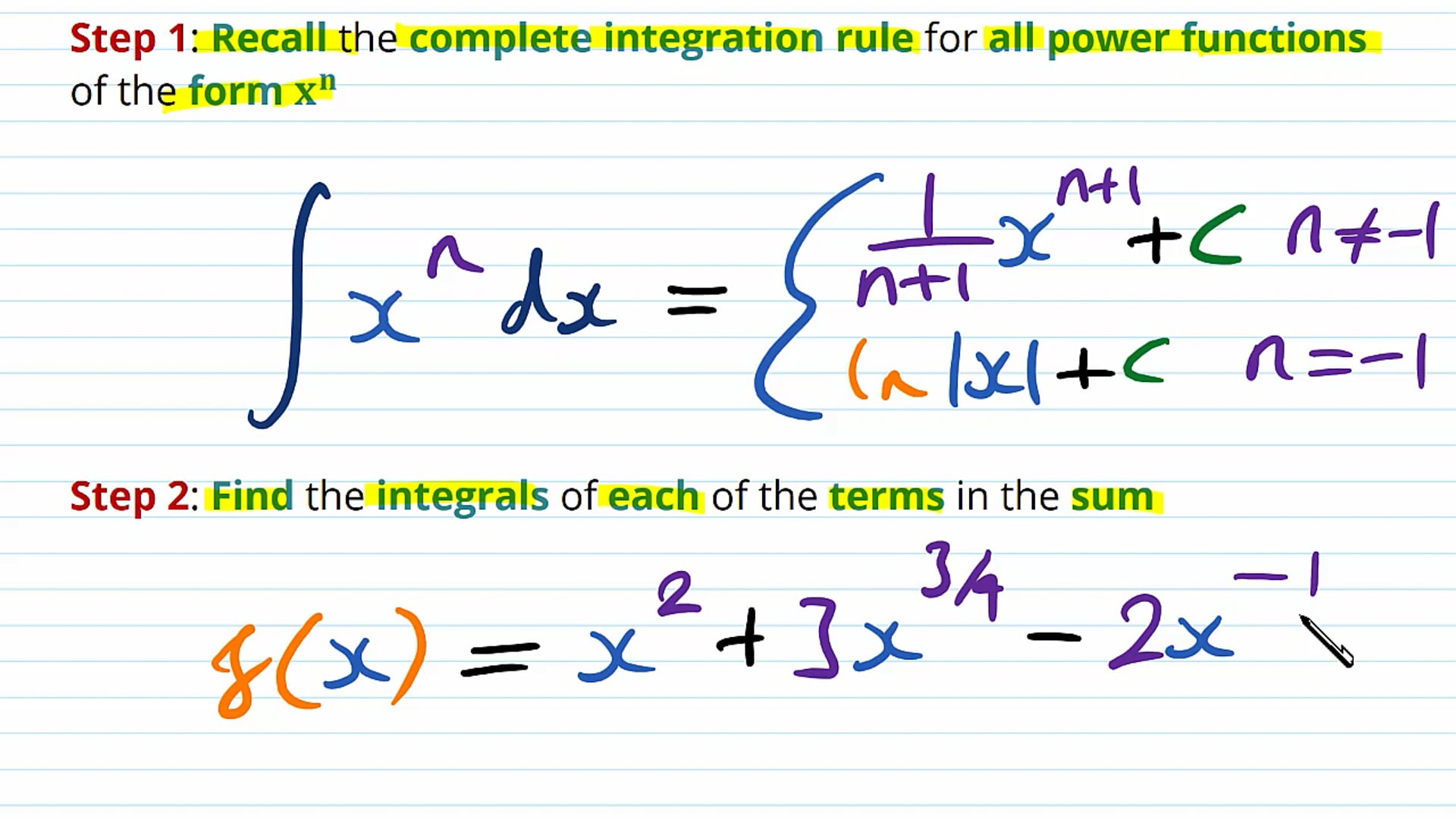 Integrating Exponentials and Reciprocals Examples